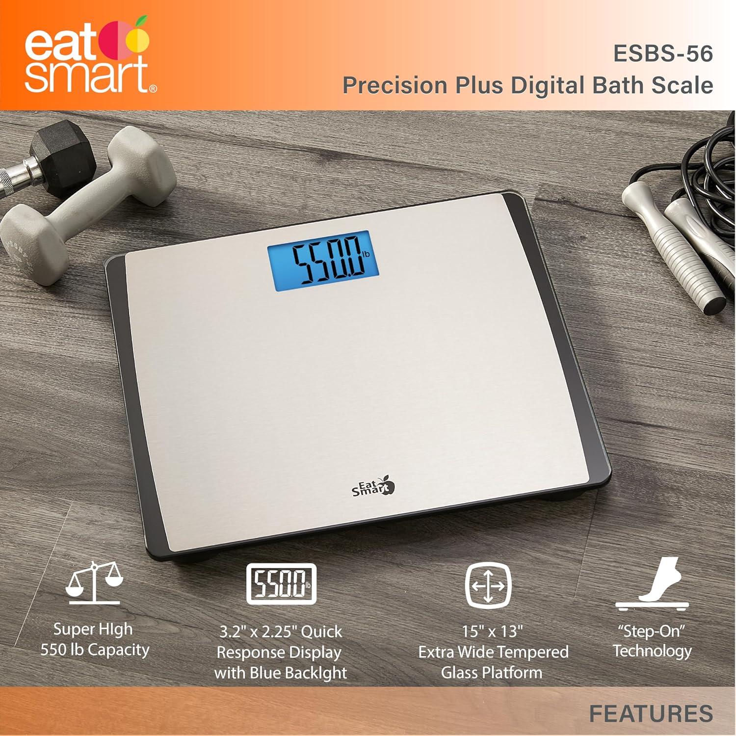 Báscula Digital de Baño EatSmart Precision 250 kg Acero Inoxidable