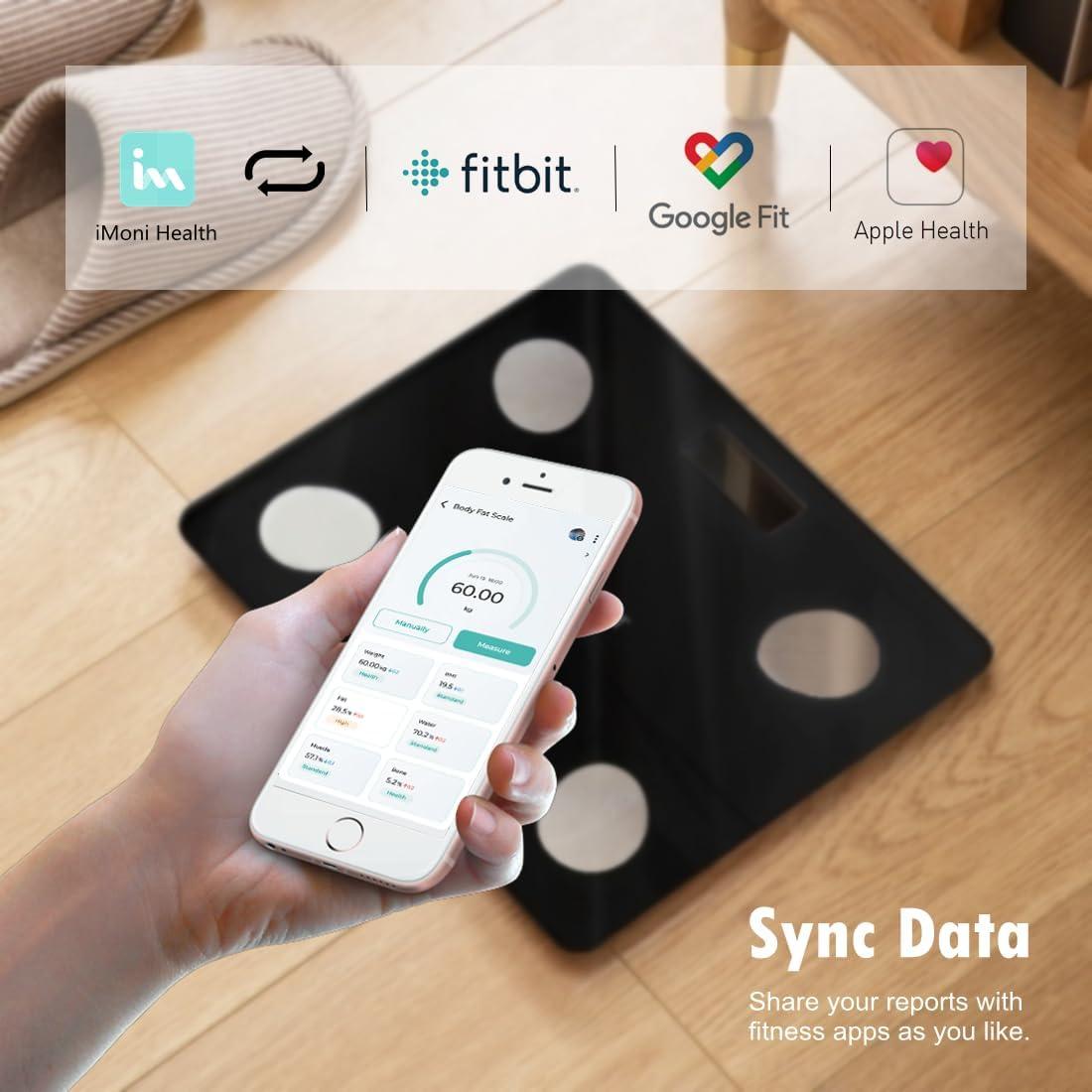 Balanza Digital Inteligente NUTRI FIT 150kg Bluetooth IMC