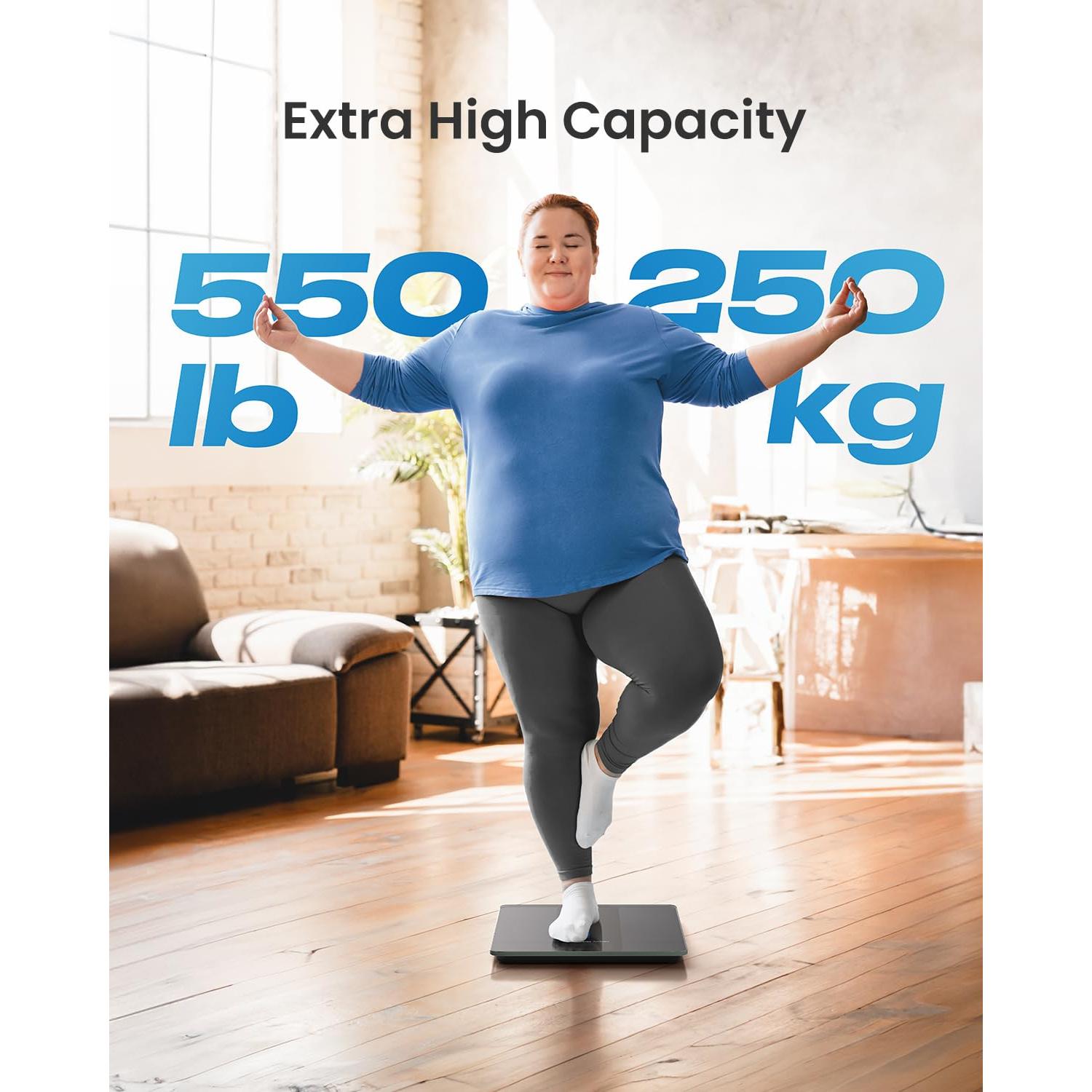 Balanza Digital RENPHO 250kg con Pantalla LED 33x30cm