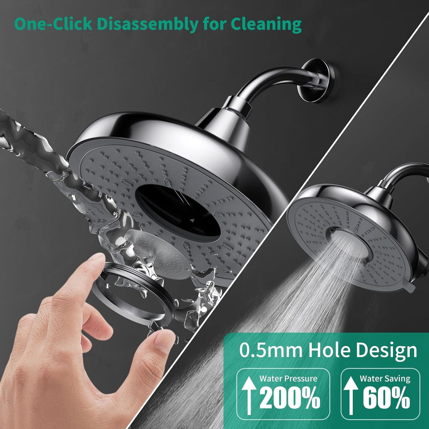 Cabezal de Ducha Filtrado Longriver F8 20.5 cm Alta Presión