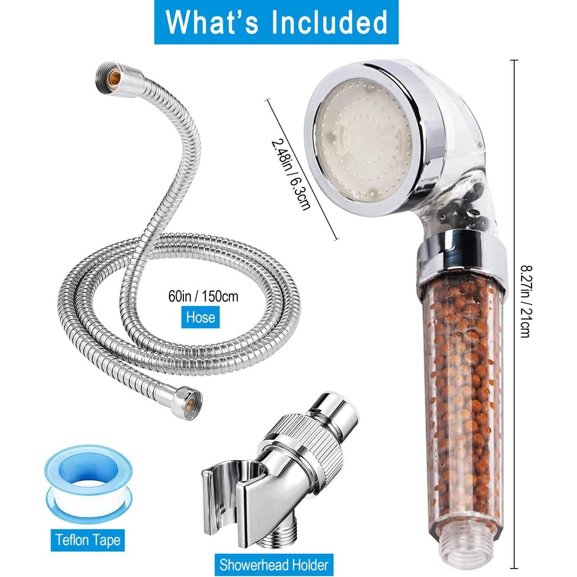 Cabezal de Ducha de Mano Vacto LED 7 Colores Alta Presión