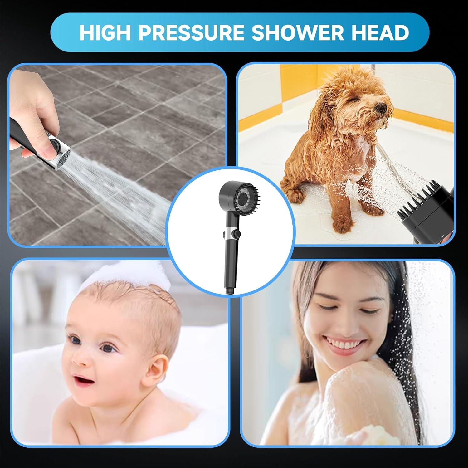 Cabezal de Ducha Filtrado TCYHRUE con 4 Modos y Masajeador