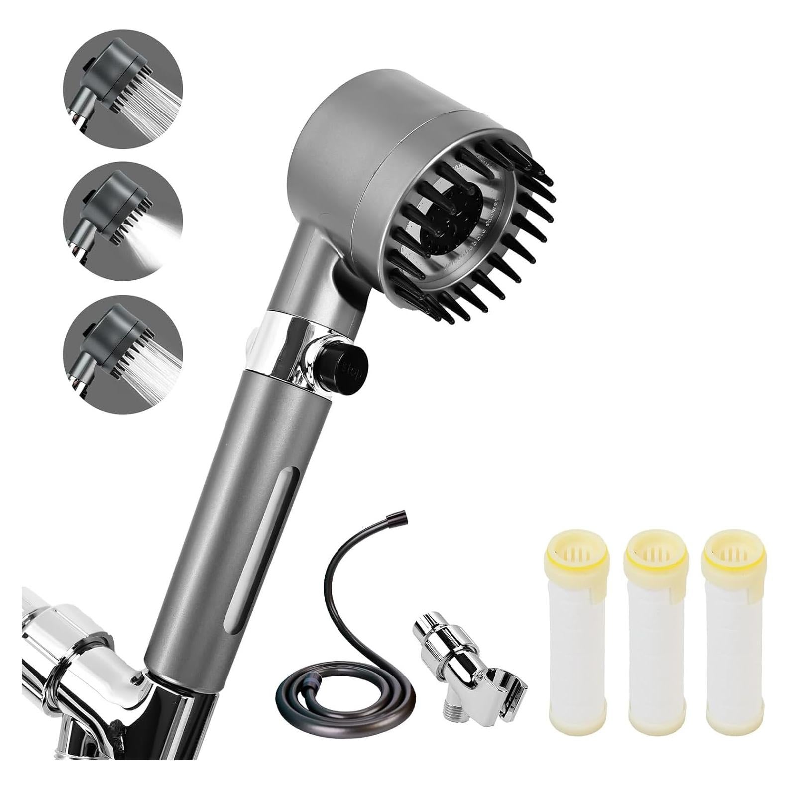 Cabezal de Ducha Filtrado Fooyoubei con Manguera 150 cm