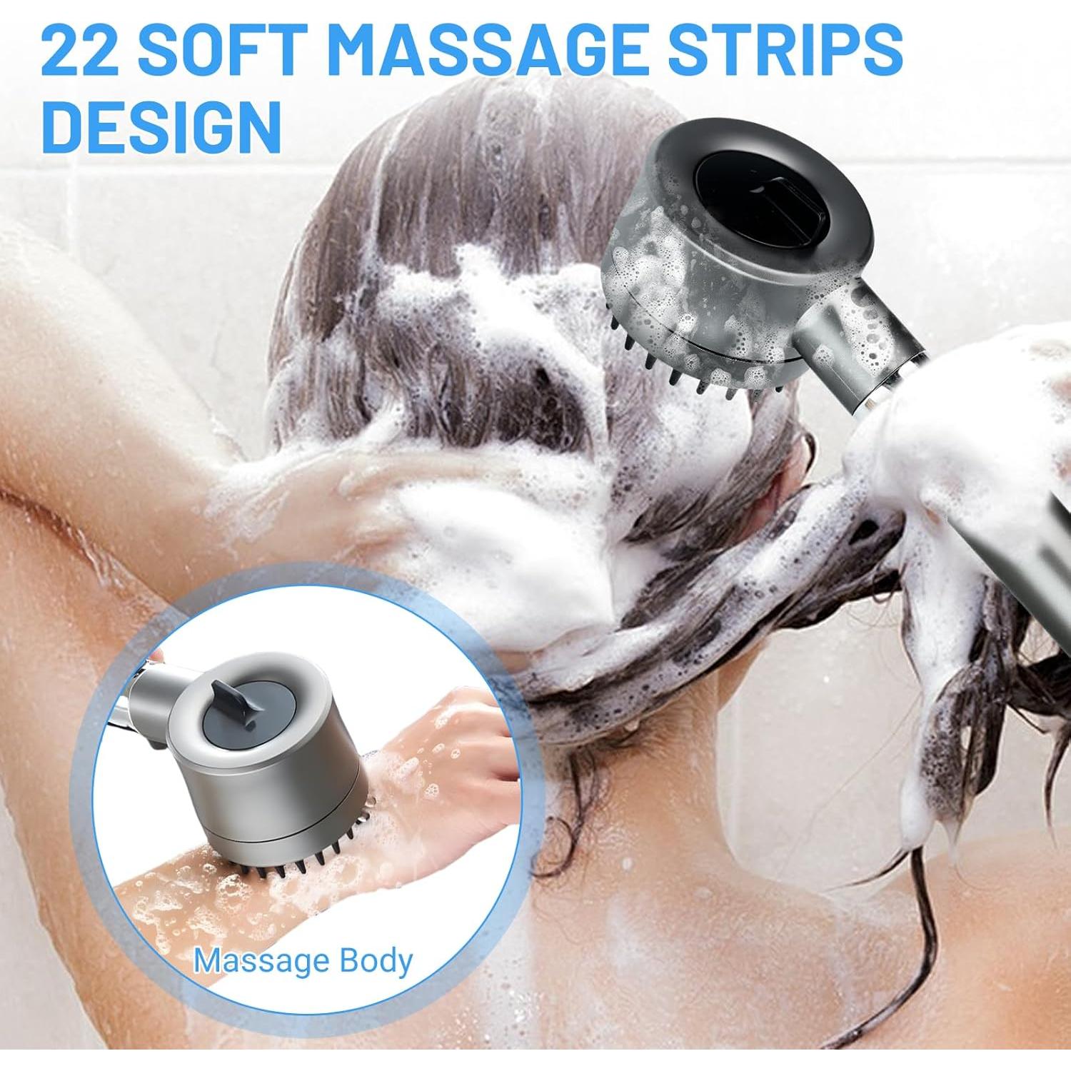 Cabezal de Ducha Filtrado Fooyoubei con Manguera 150 cm