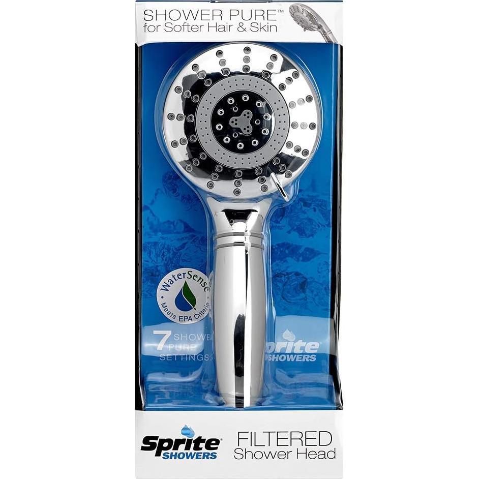 Mango de Ducha Filtrada Sprite Showers Pure 7 Configuraciones Cromo