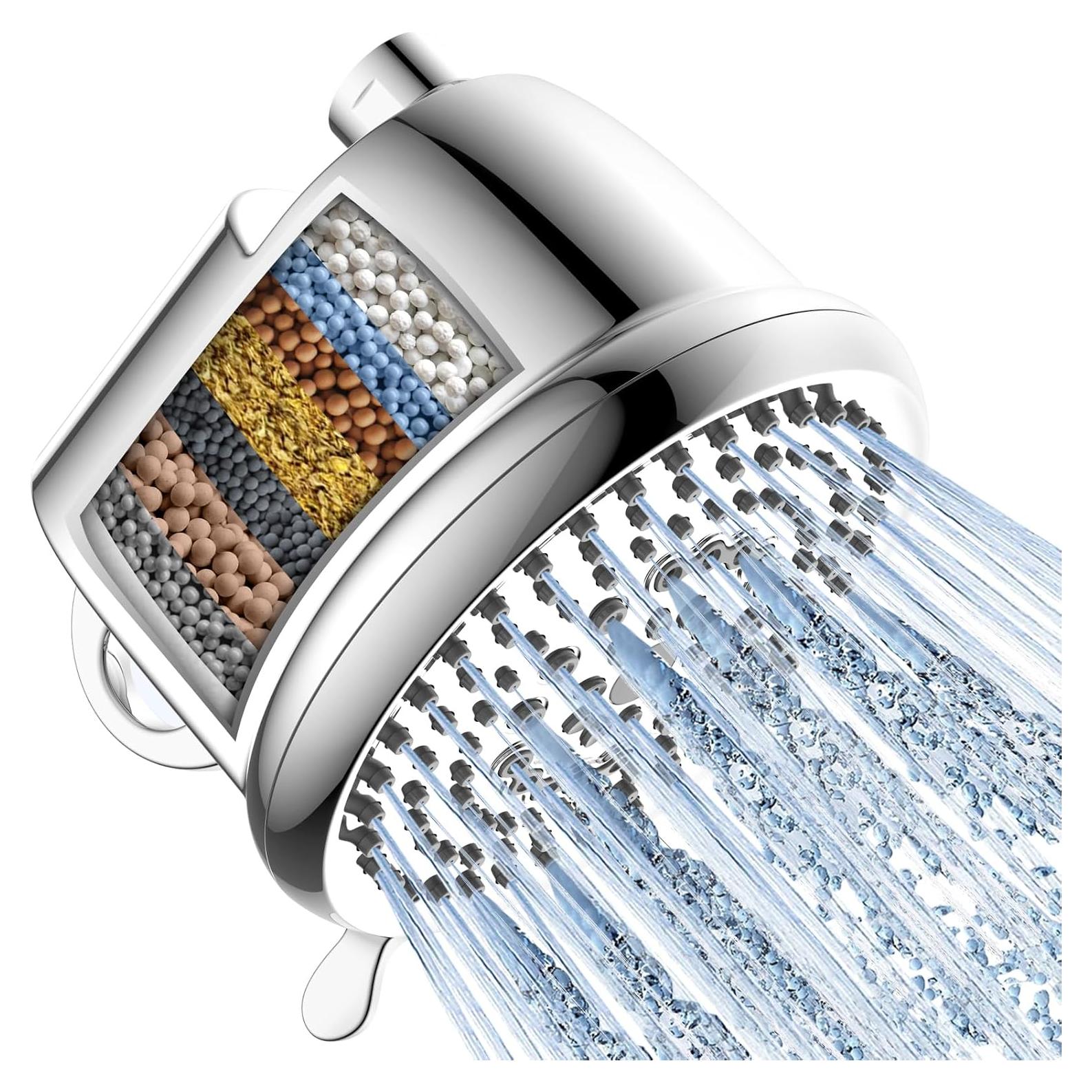 Cabezal de Ducha Filtrado PWERAN 5" 8 Modos Alta Presión