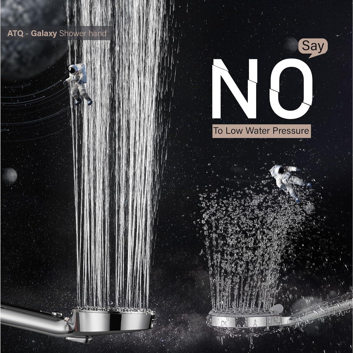 Cabezal de Ducha Filtrado ATQ 7 Modos Alta Presión Cromo