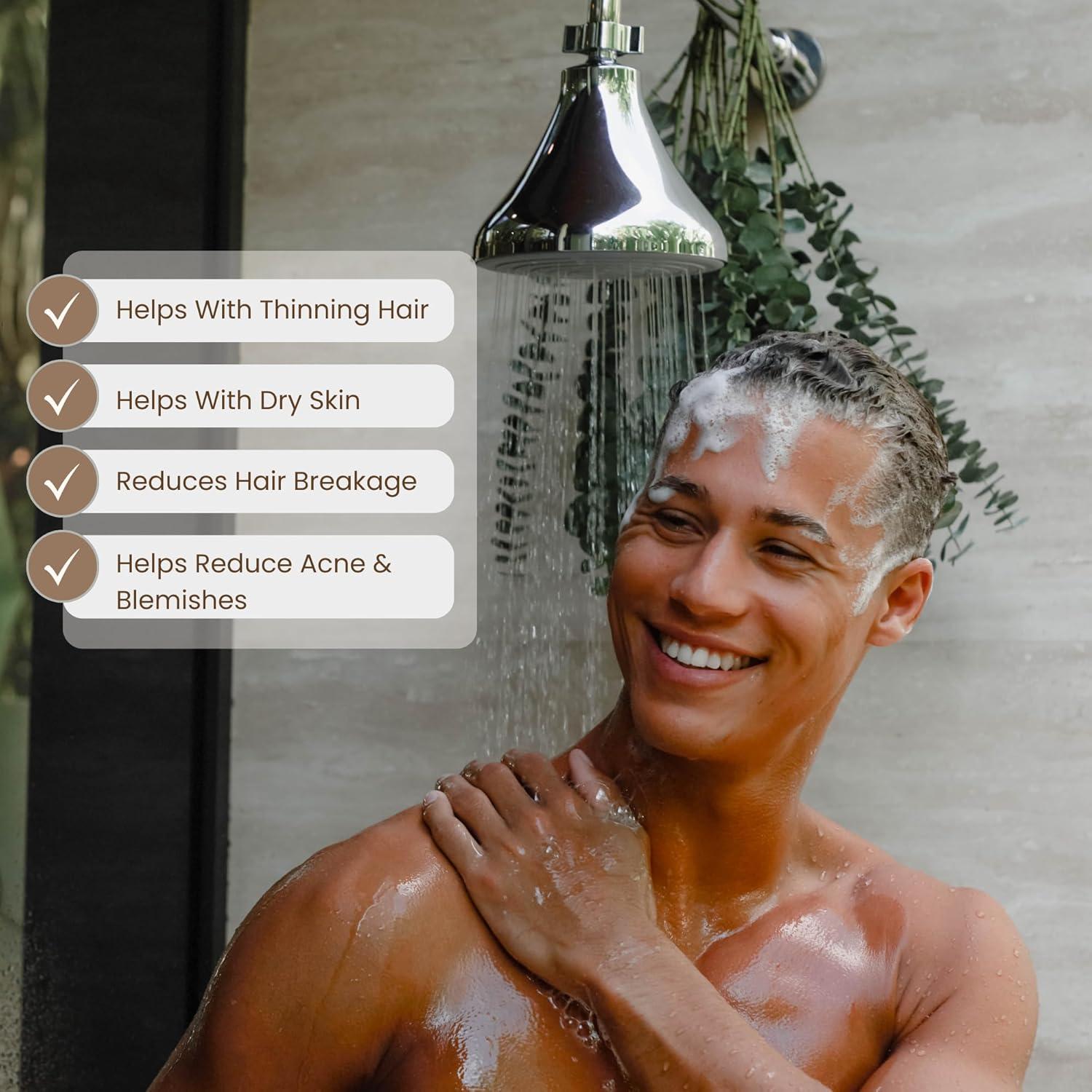 Cabezal de Ducha Filtrado NUUD Níquel Cepillado 3 Filtros