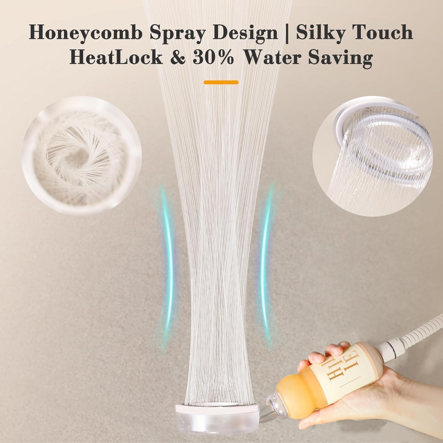 Cabezal de Ducha Filtrado HILLIEN con Vitamina C y Aromaterapia