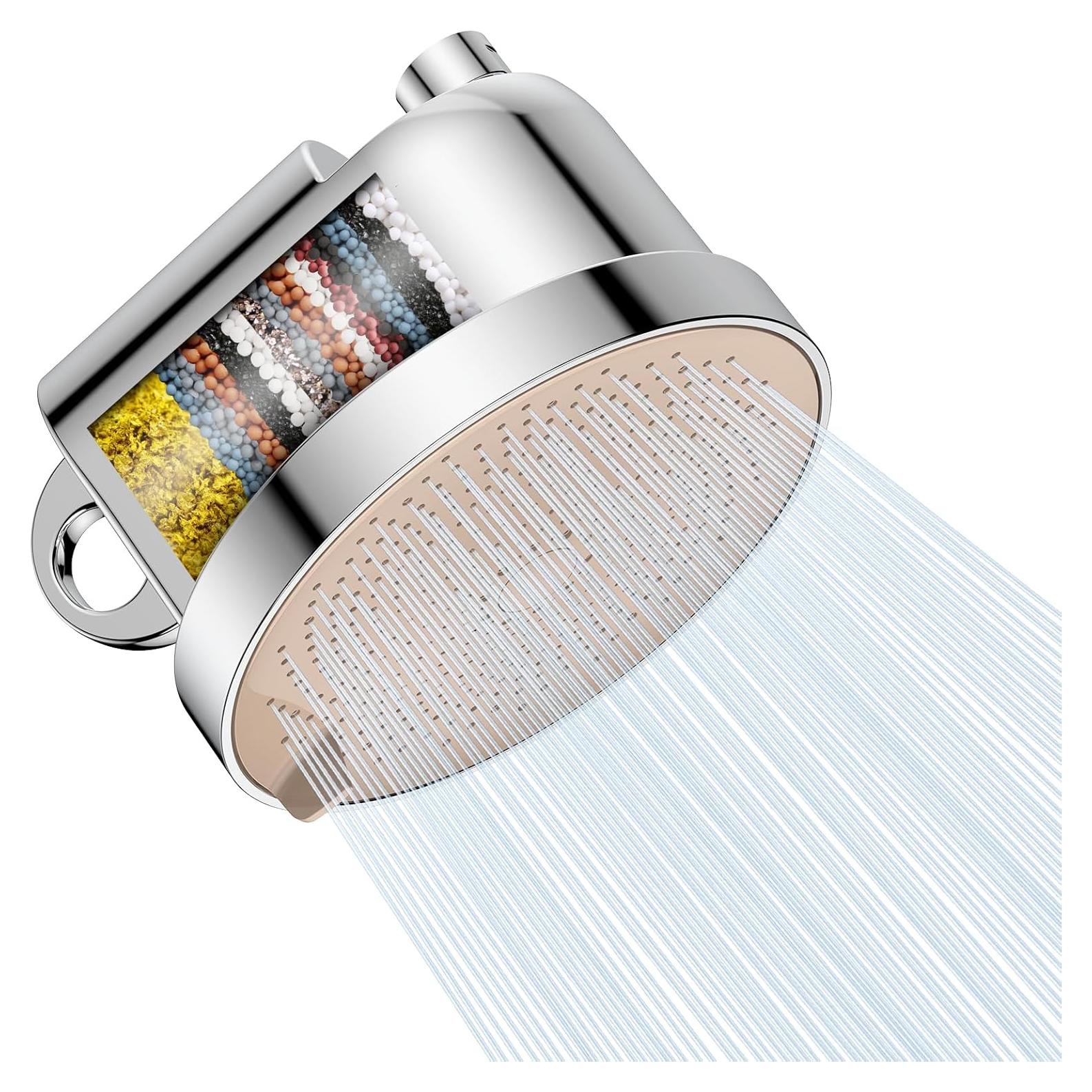 Cabezal de Ducha Filtrado MakeFit - Alta Presión 5 Modos Cromo