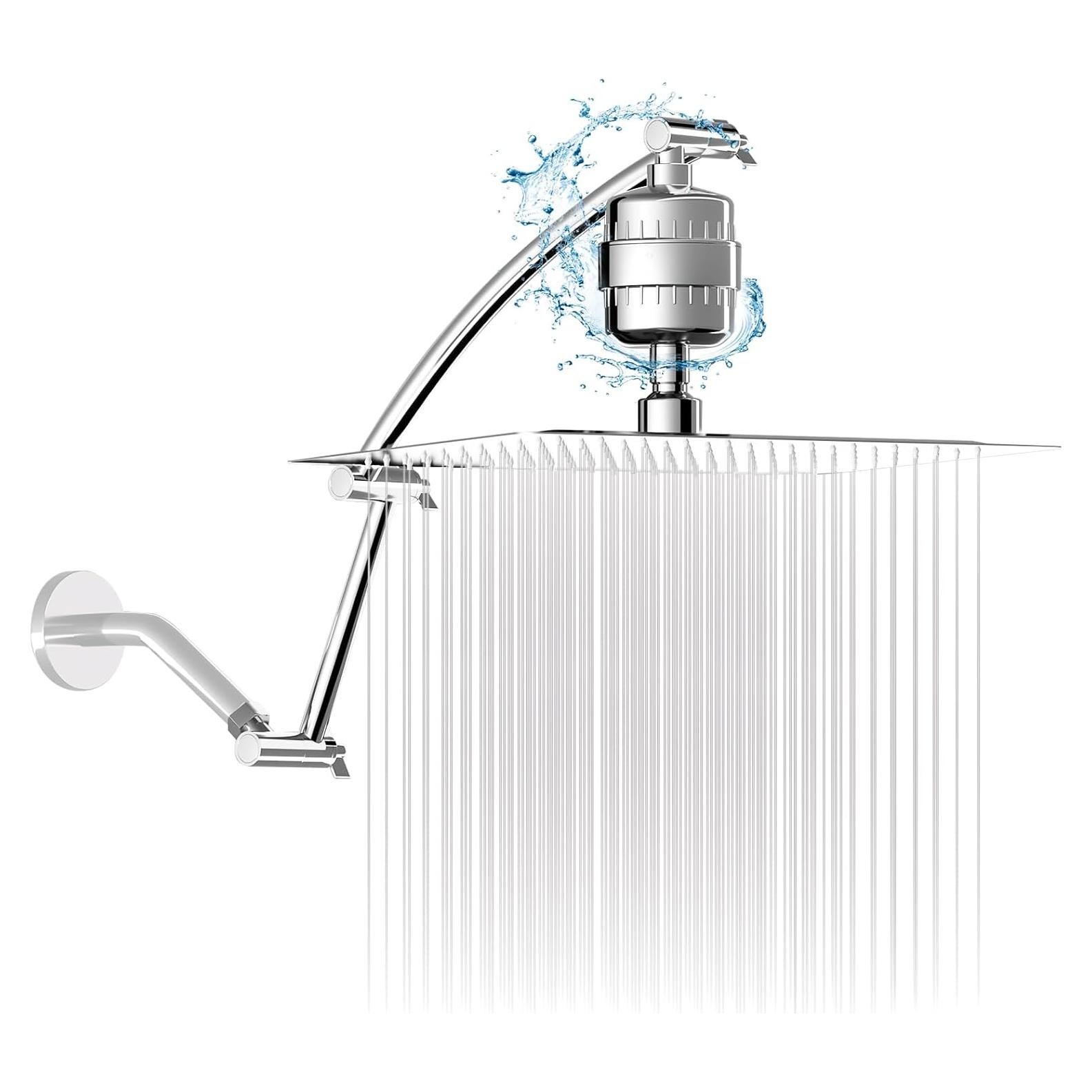 Cabezal de Ducha Filtrado Vapralis 10" Acero Inoxidable Cromado