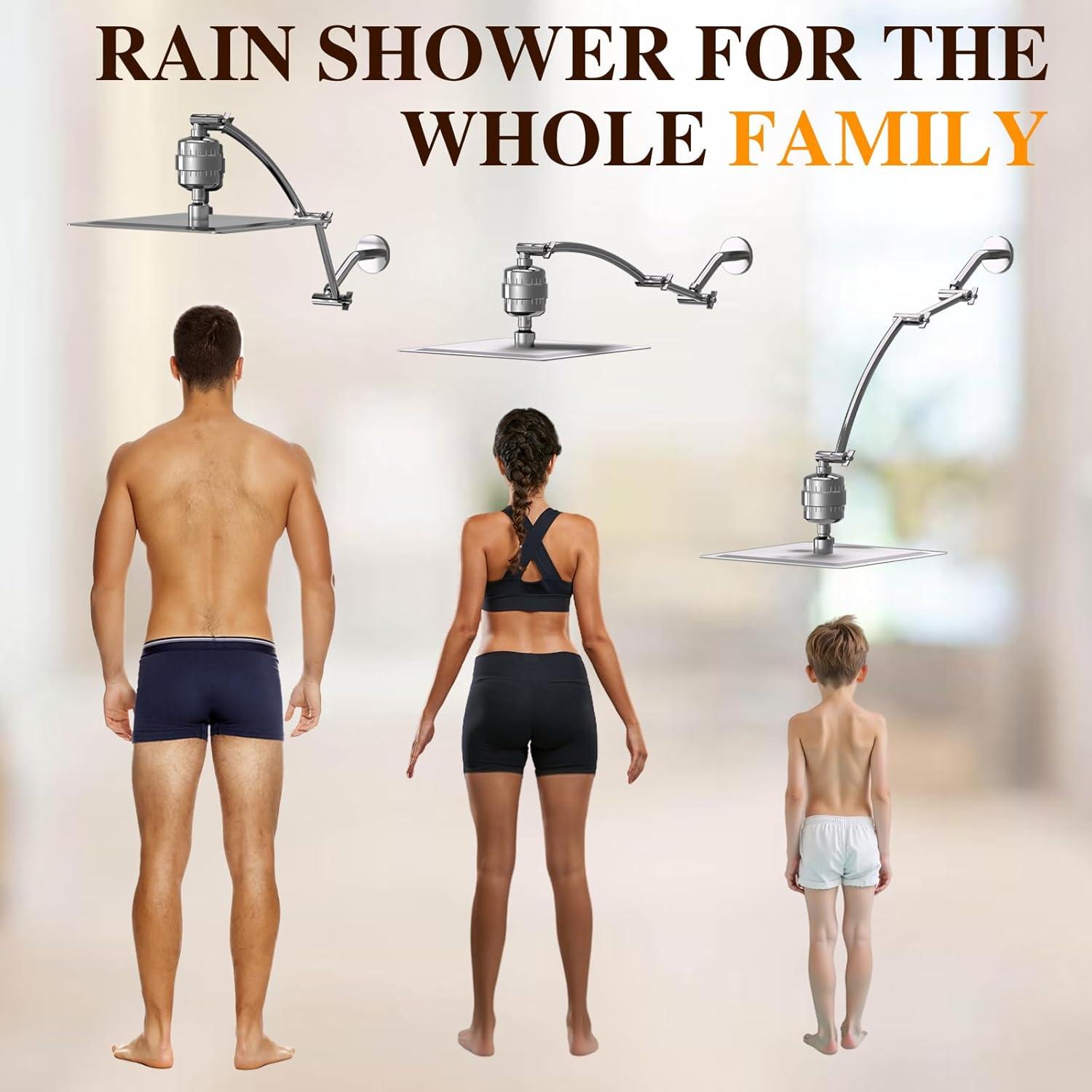 Cabezal de Ducha Filtrado Vapralis 10" Acero Inoxidable Cromado