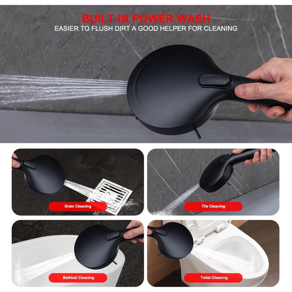 Cabezal de Ducha de Lluvia 14" BSTKEECL con Filtro y Manguera 70"