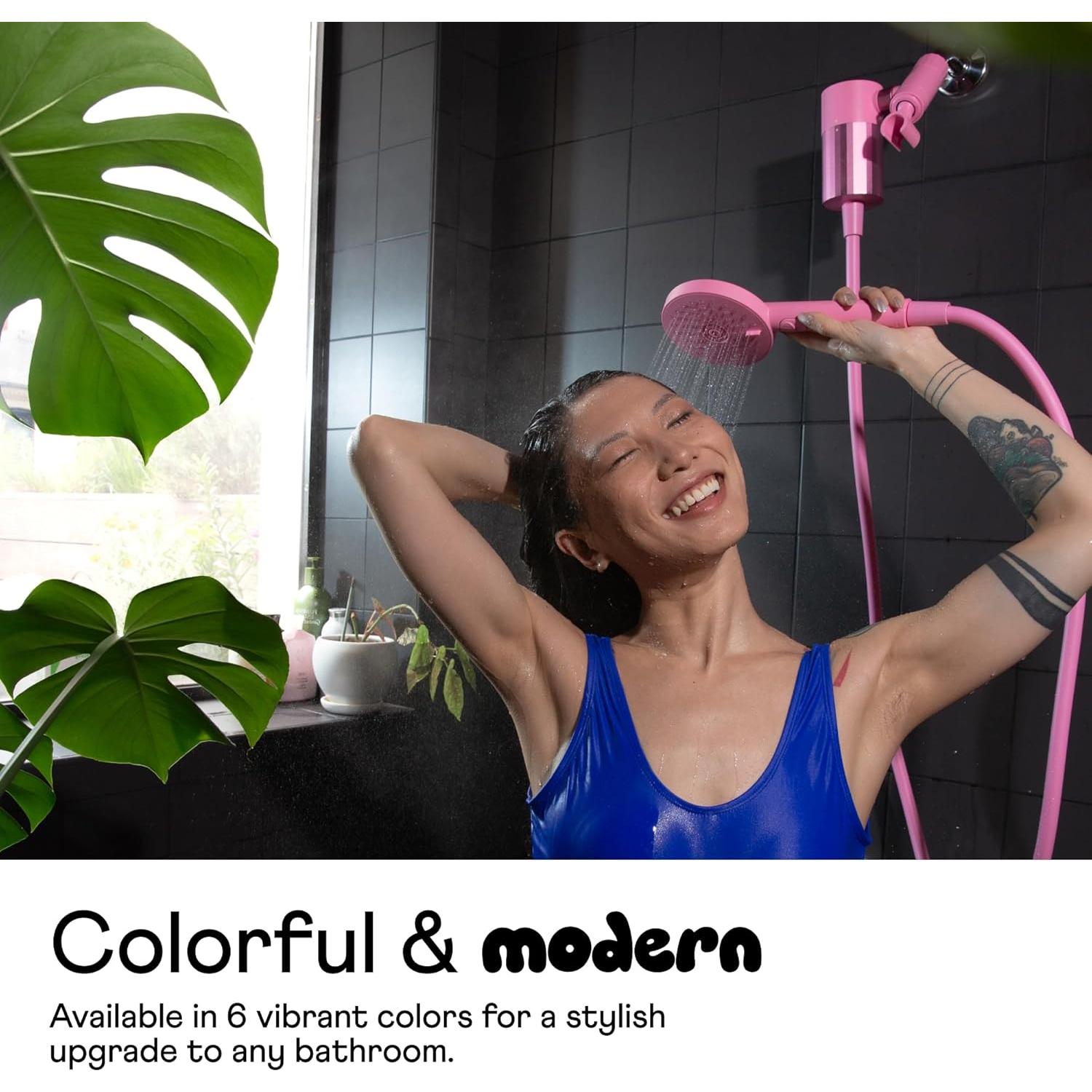 Cabezal de Ducha de Mano Sproos! con Filtros y Manguera 177.8 cm