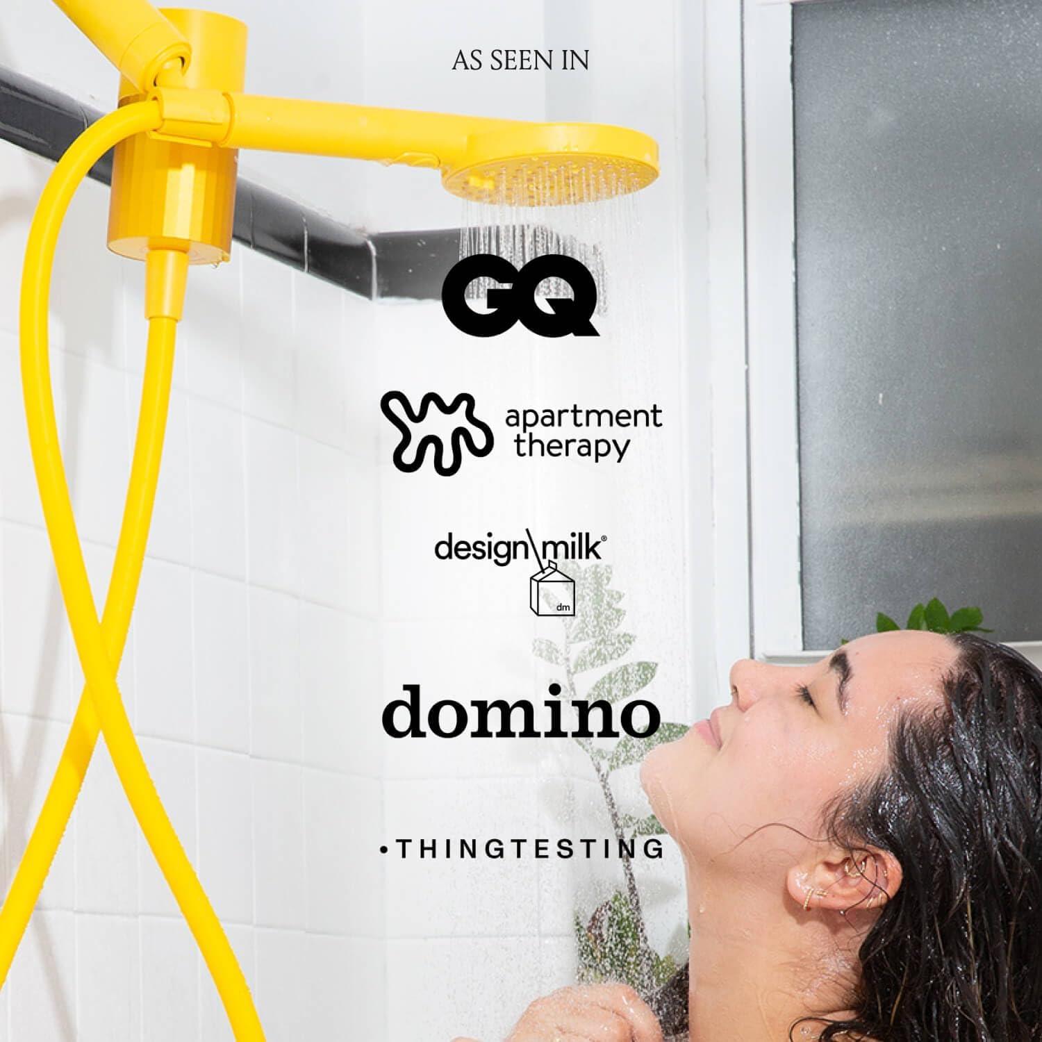 Cabezal de Ducha de Mano Sproos! con Filtros y Manguera 177.8 cm