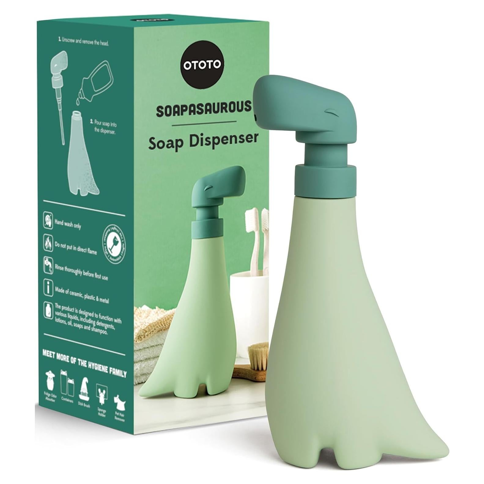 Dispensador de Jabón Soapasaurous OTOTO Verde 260ml