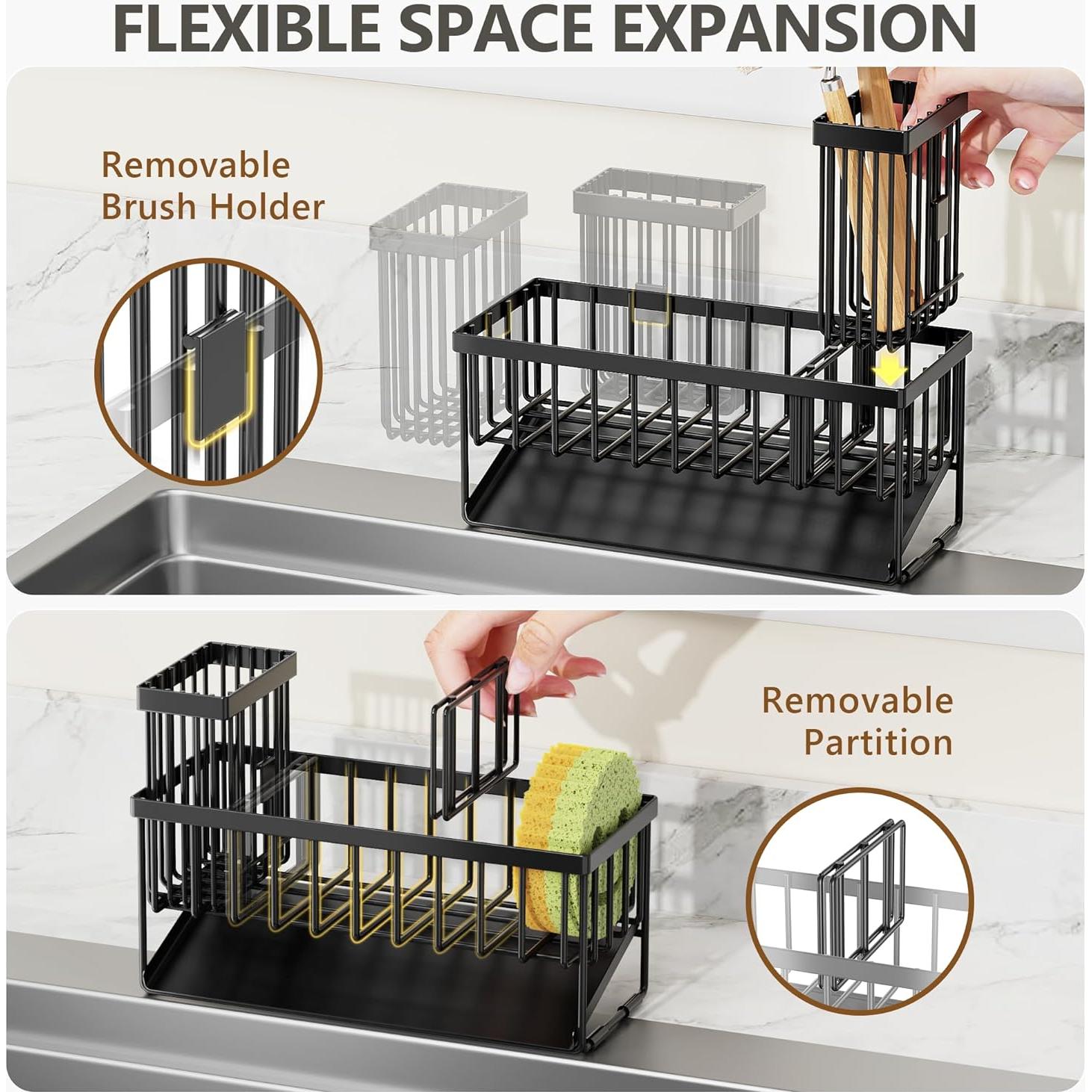 Juego de dispensador de jabón Cisily con 2 botellas de vidrio ámbar