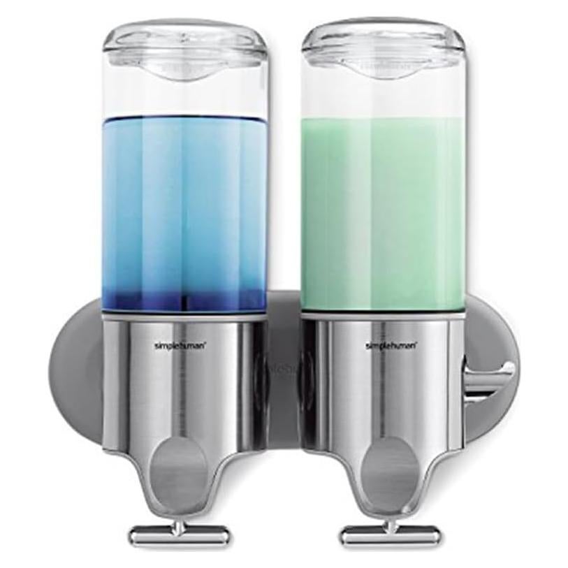 Dispensador de Ducha Doble Simplehuman Acero Inoxidable 2 x 444 ml