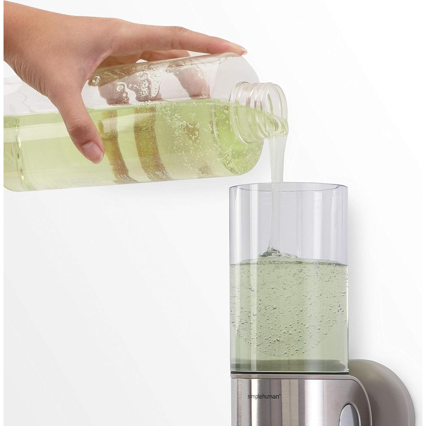 Dispensador de Ducha Doble Simplehuman Acero Inoxidable 2 x 444 ml