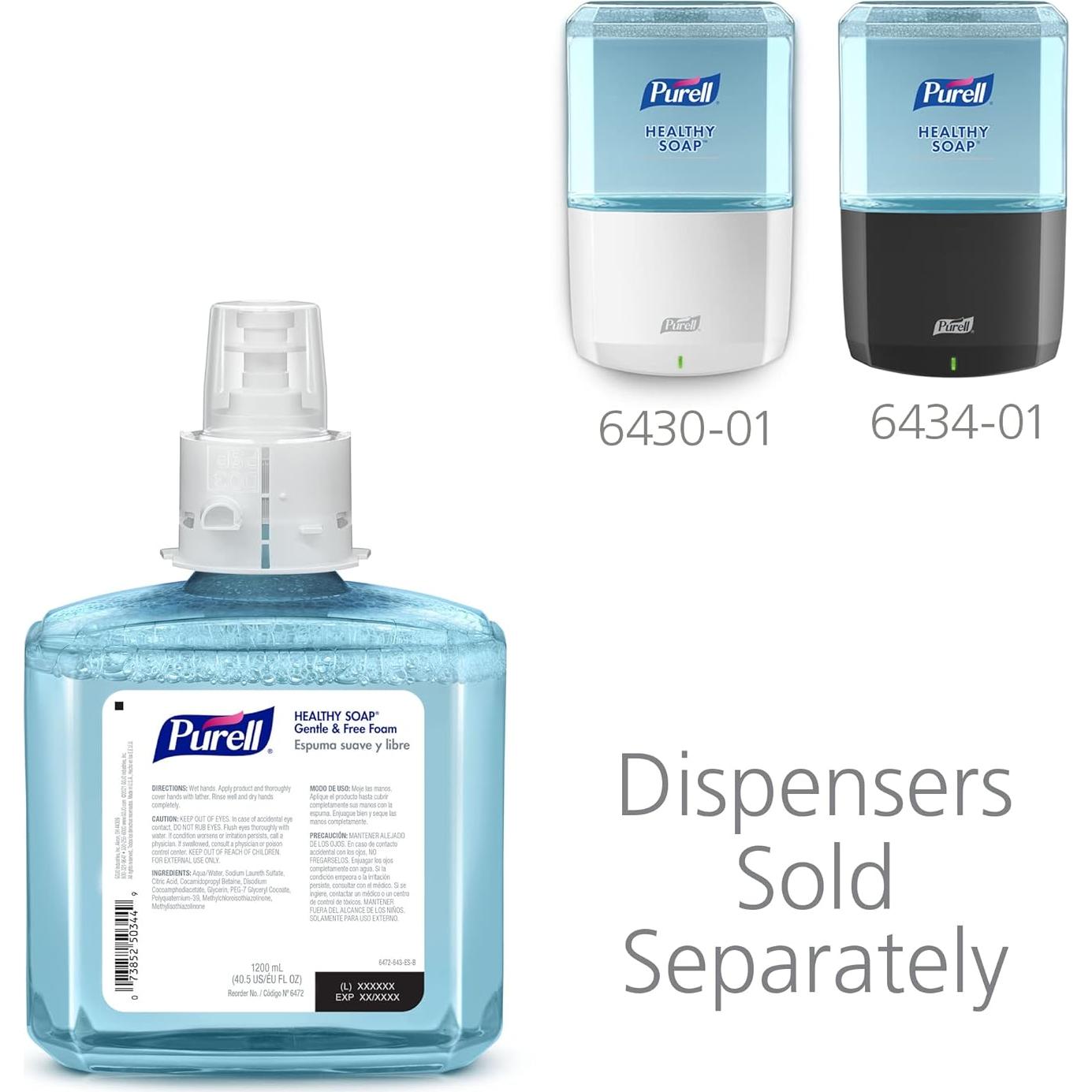 Jabón Espuma Suave PURELL 1200 mL Recarga x2 para Dispensador ES6