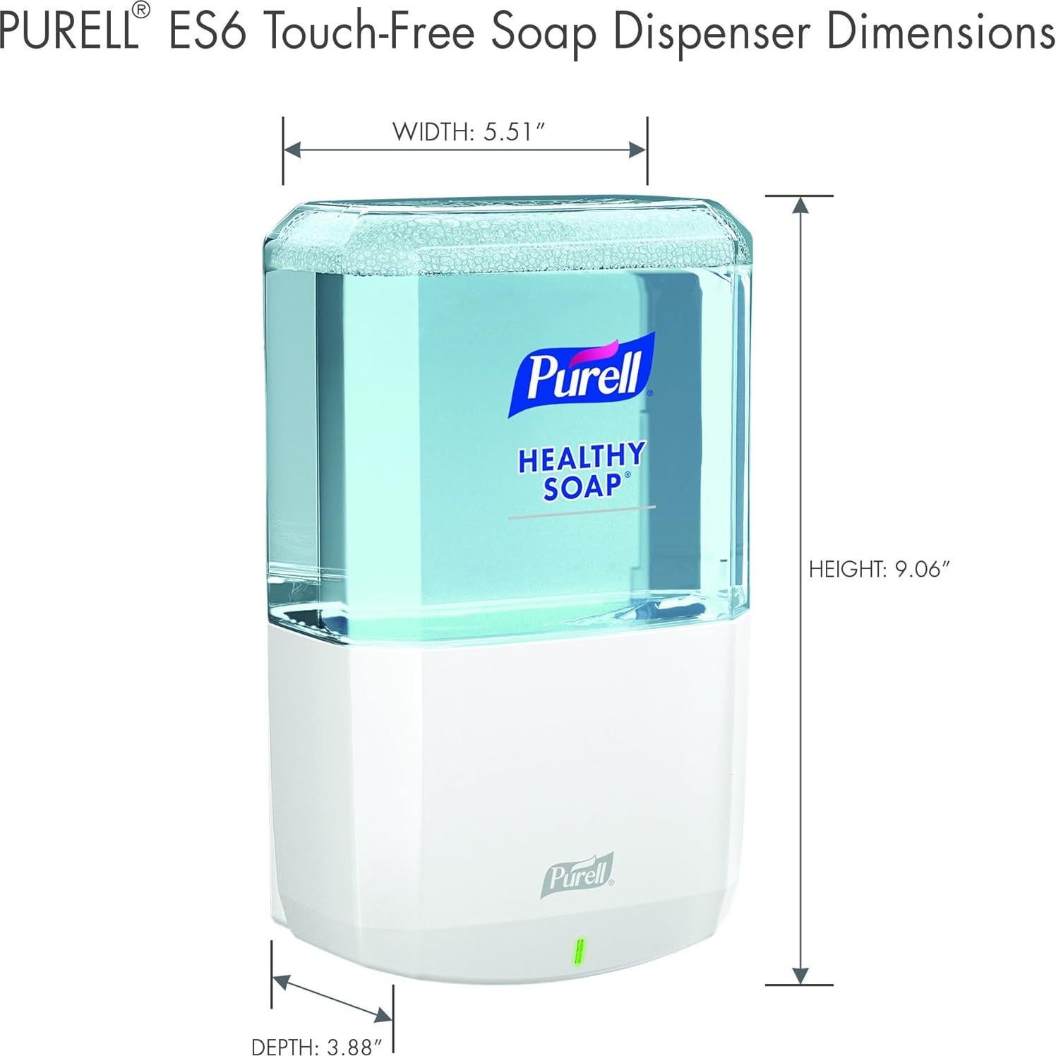 Dispensador Automático de Jabón Purell ES6 Blanco 1200 mL