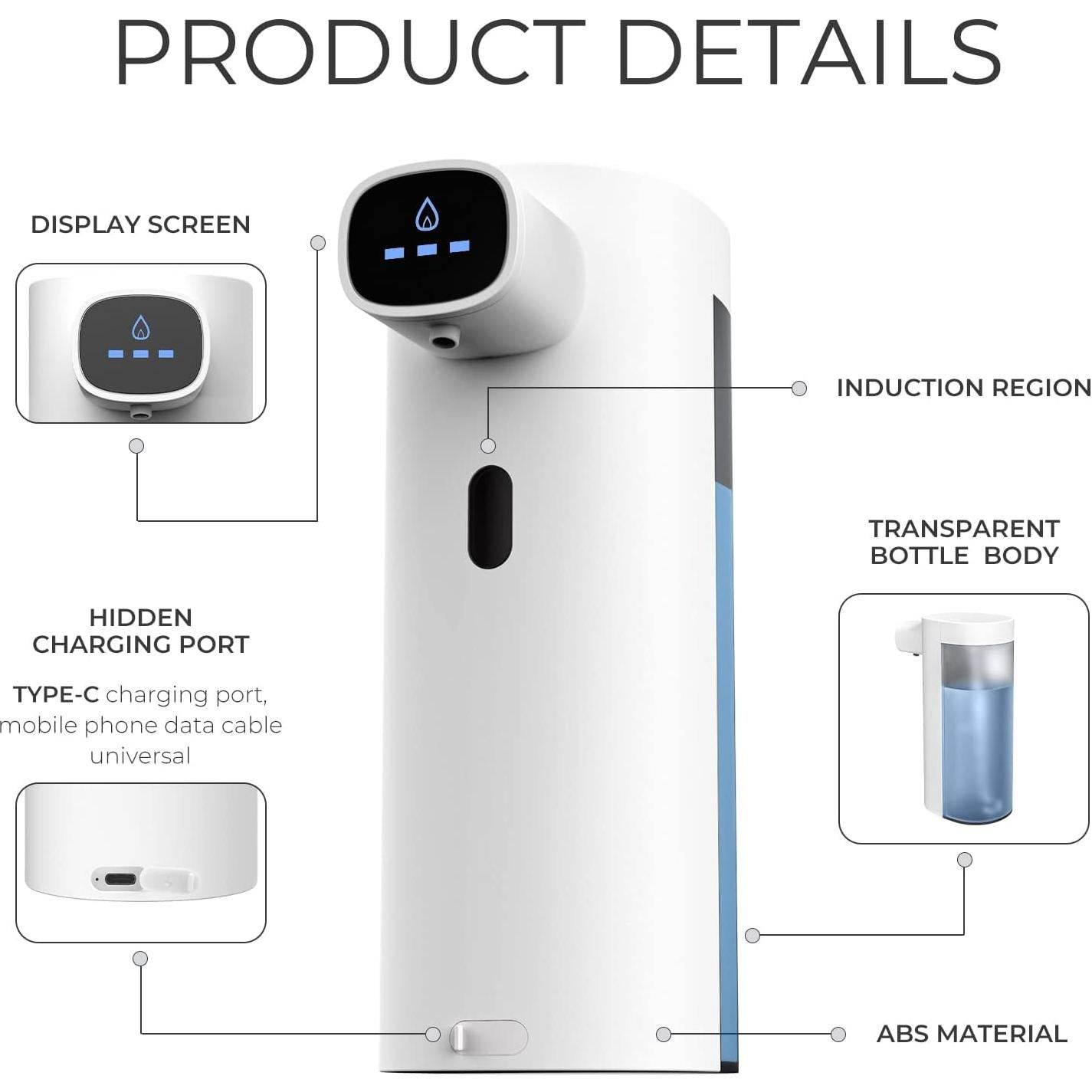 Dispensador Automático de Jabón Espumoso Interhasa 300ml