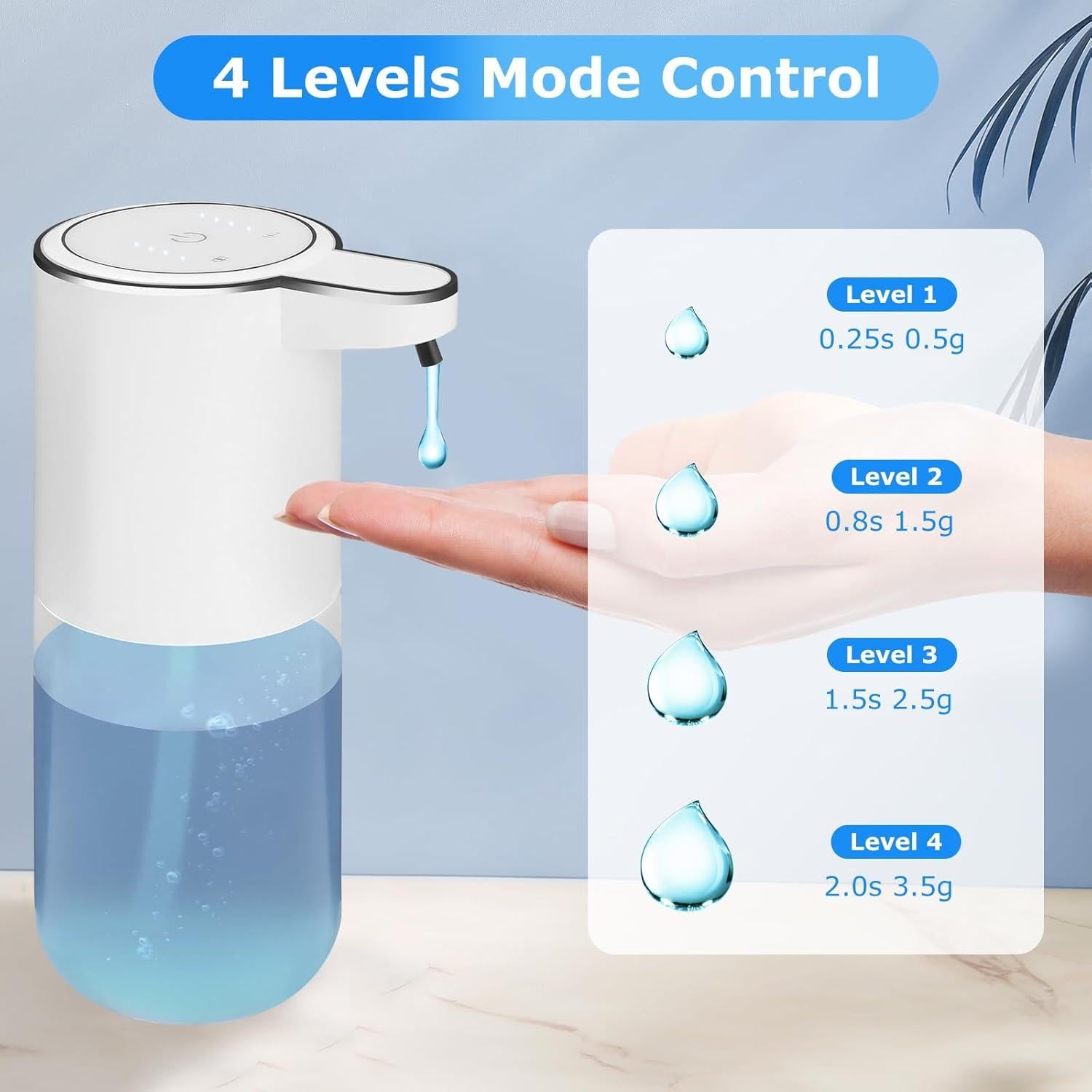 Pack de 2 dispensadores de jabón automático VZZNN 400ml