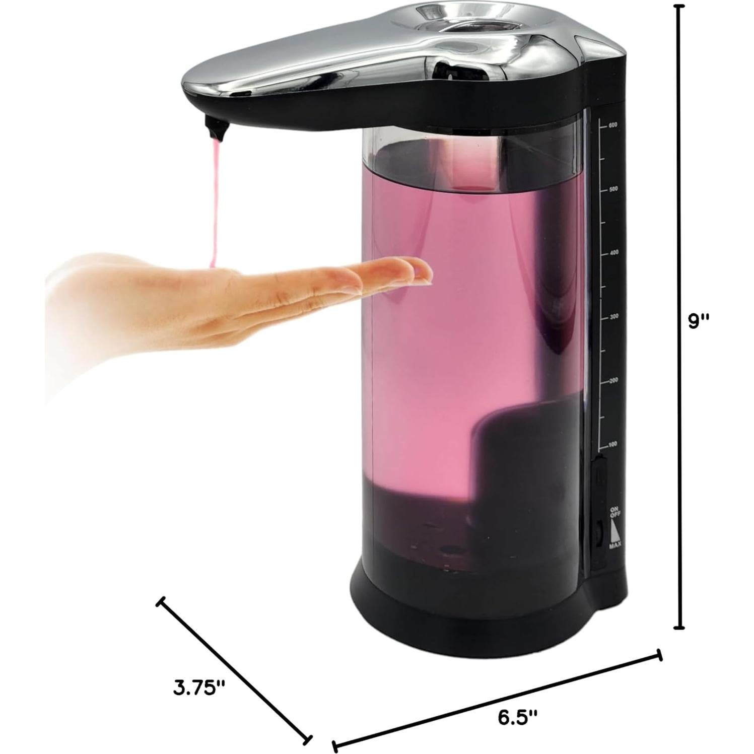 Dispensador de Jabón Automático ZYFE 650ml Recargable Sin Contacto