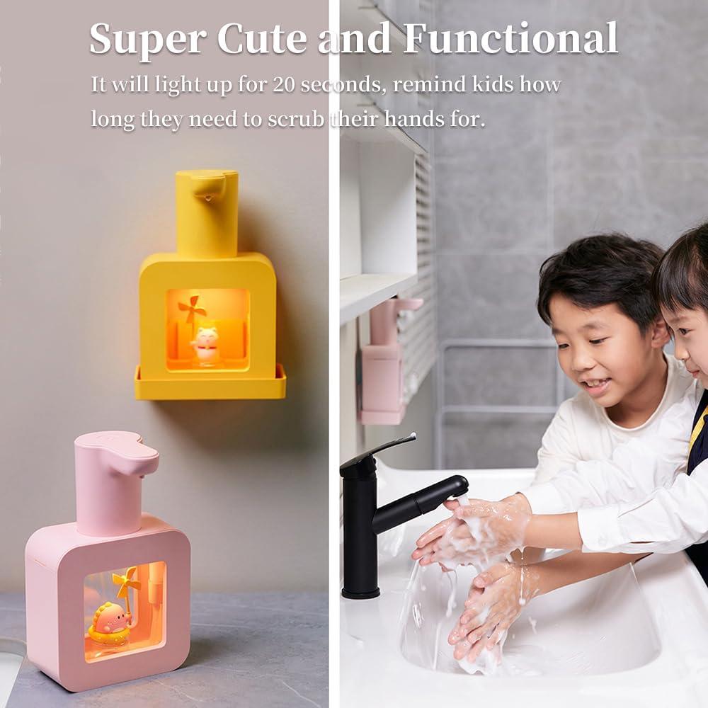 Dispensador Automático de Jabón Espumoso Ipalmay 400ml Rosa