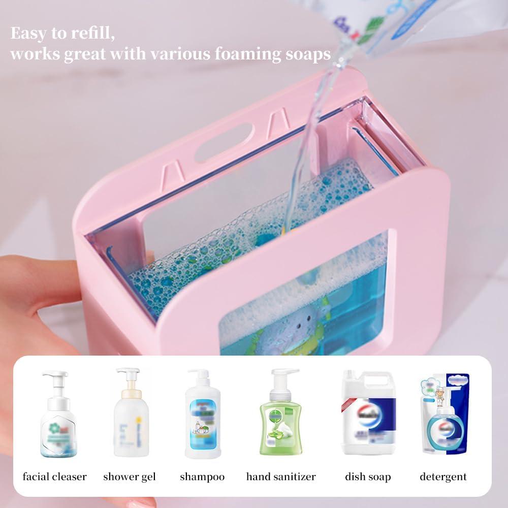 Dispensador Automático de Jabón Espumoso Ipalmay 400ml Rosa