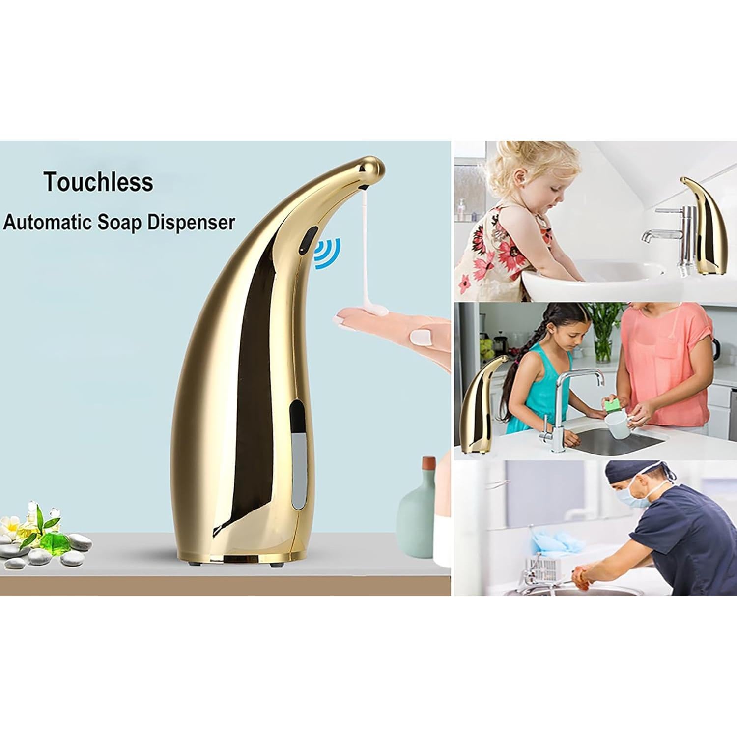 Dispensador de Jabón Automático GULICA 300ml Oro IPX6