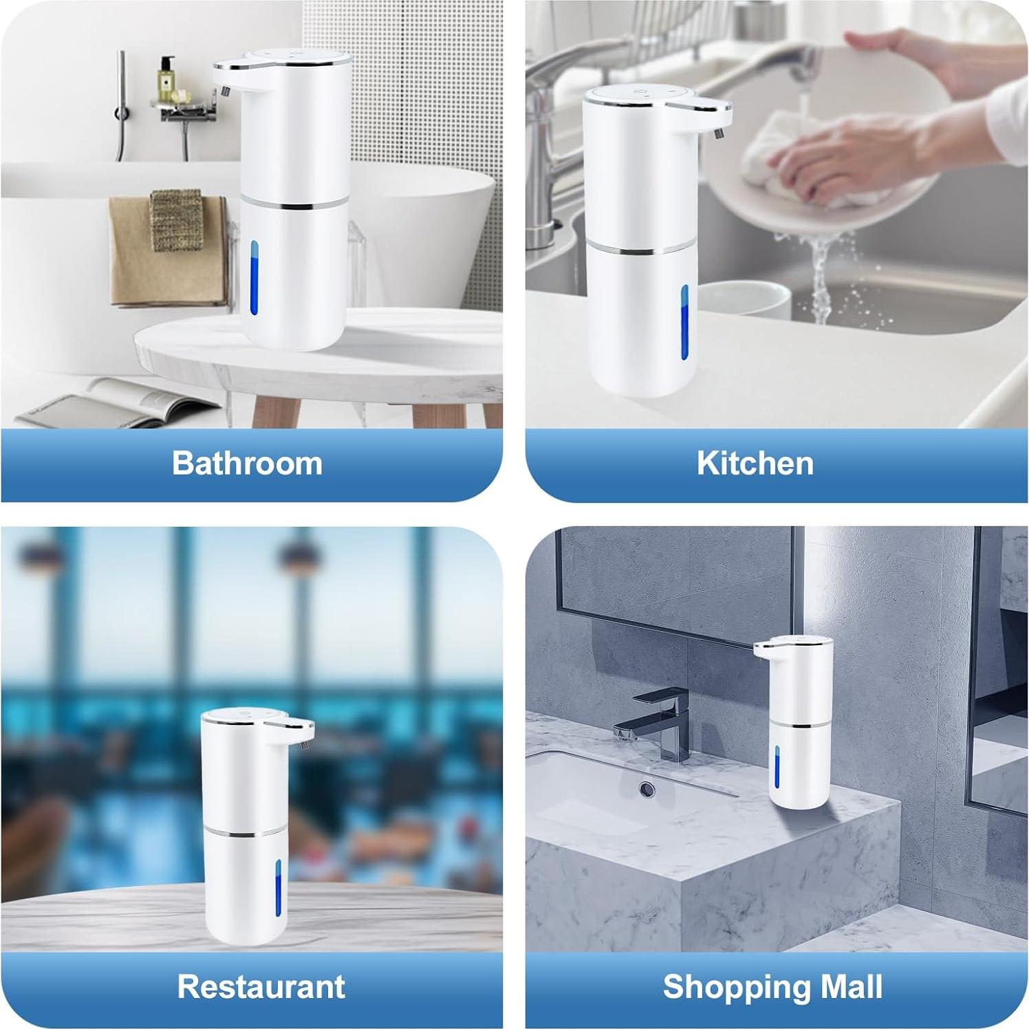 Dispensador de Jabón Automático Melygale Blanco 348g USB Recargable