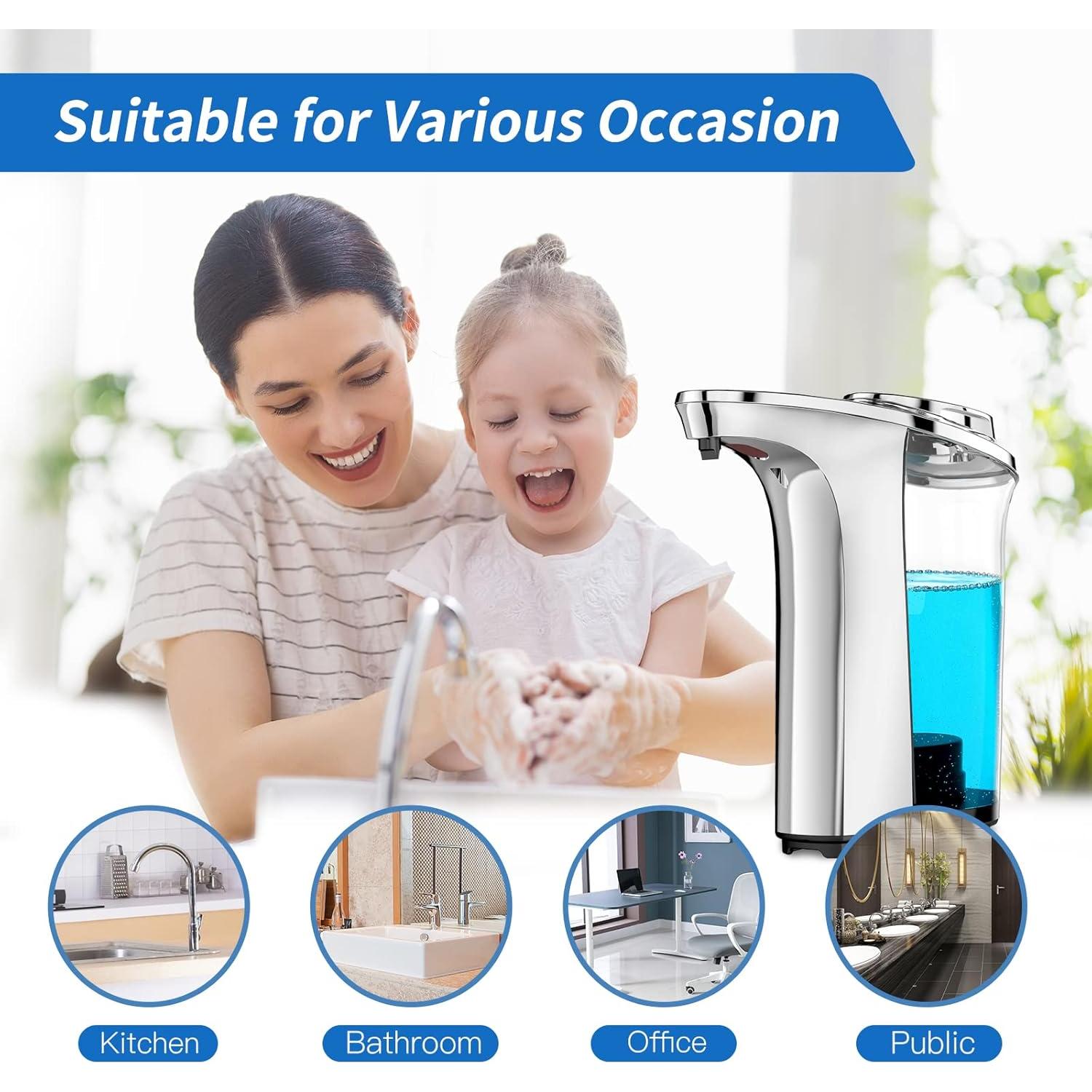 Dispensador Automático de Jabón Sin Contacto FUNFOLLOW 500ml - Juego de 2