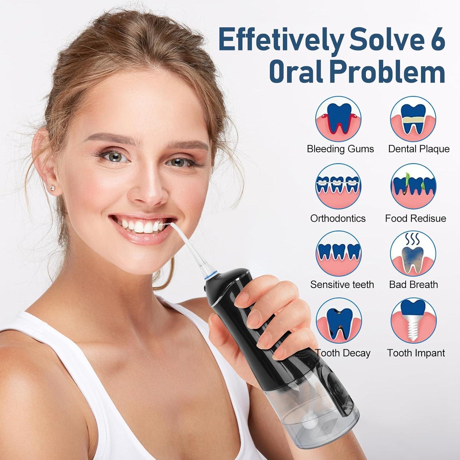 Irrigador Oral Inalámbrico Grinest FL-V35 4 Modos IPX7 320ml