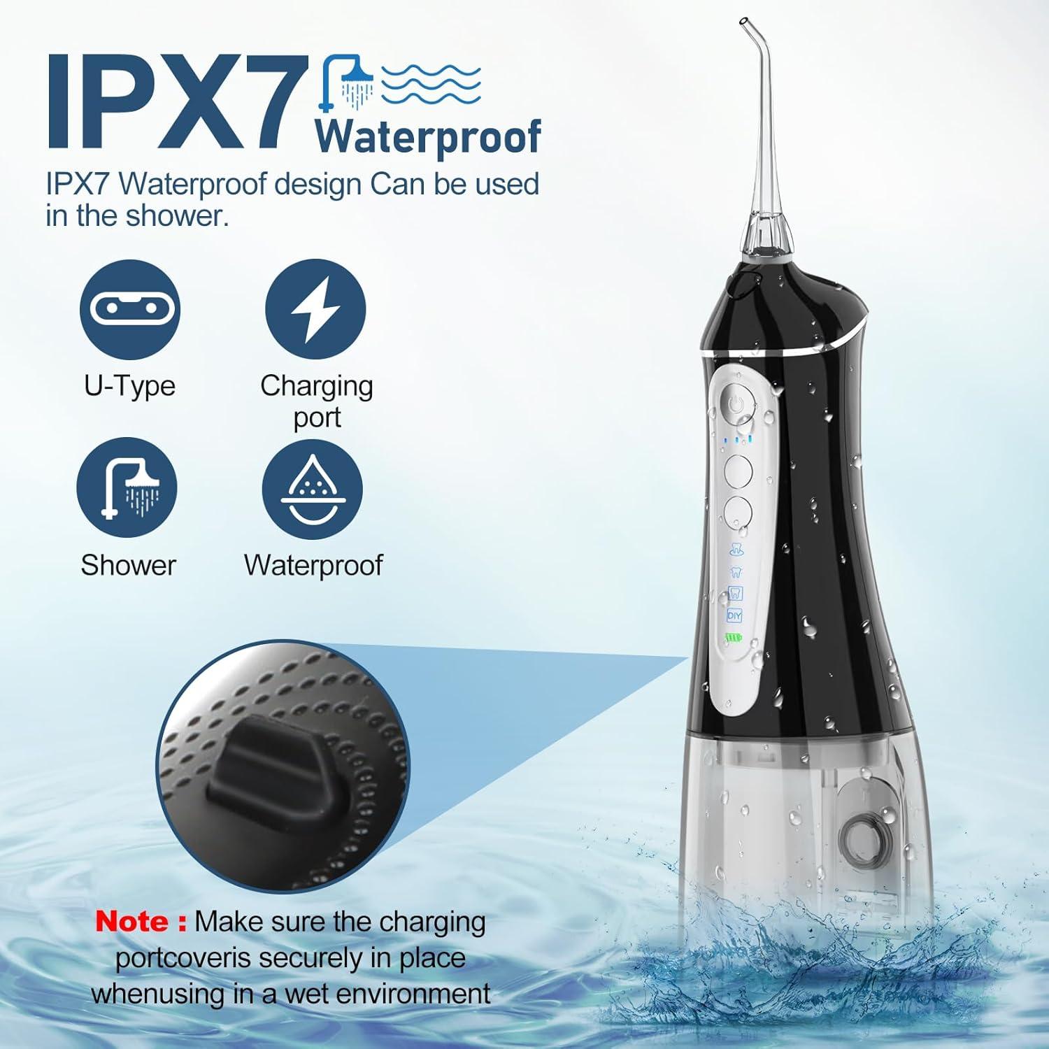Irrigador Oral Inalámbrico Grinest FL-V35 4 Modos IPX7 320ml