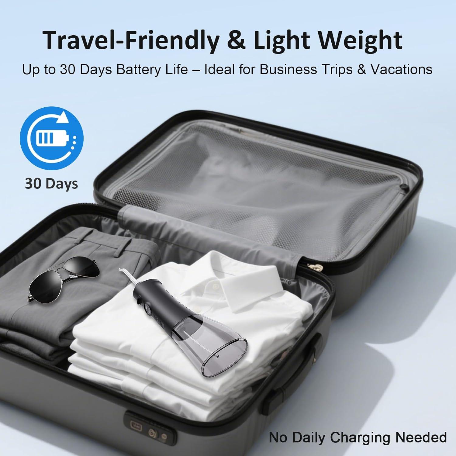 Irrigador Dental Inalámbrico Srivdk 300ML 3 Modos IPX7