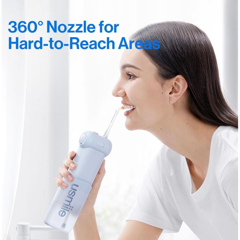 Irrigador Oral Portátil usmile C10 - Batería 95 Días, 4 Modos, IPX7