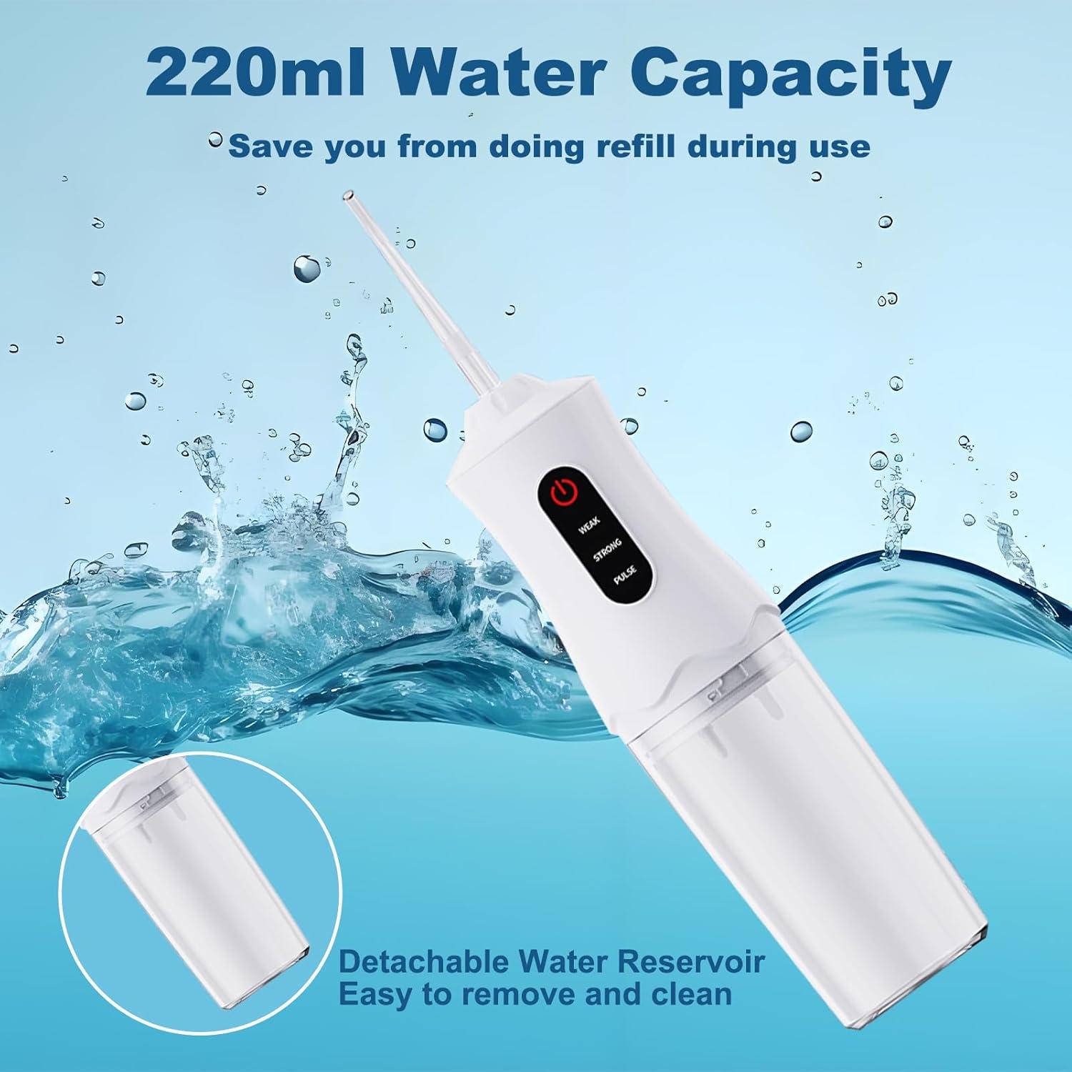 Irrigador Dental Eléctrico Portátil Enioem 6889 Blanco 80-120 PSI