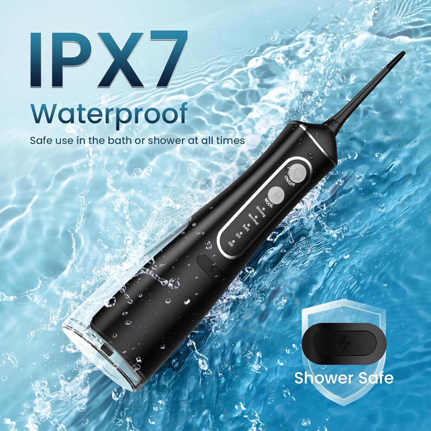 Irrigador Oral Inalámbrico OasiSmile L8, 300ml, 4 Modos, IPX7