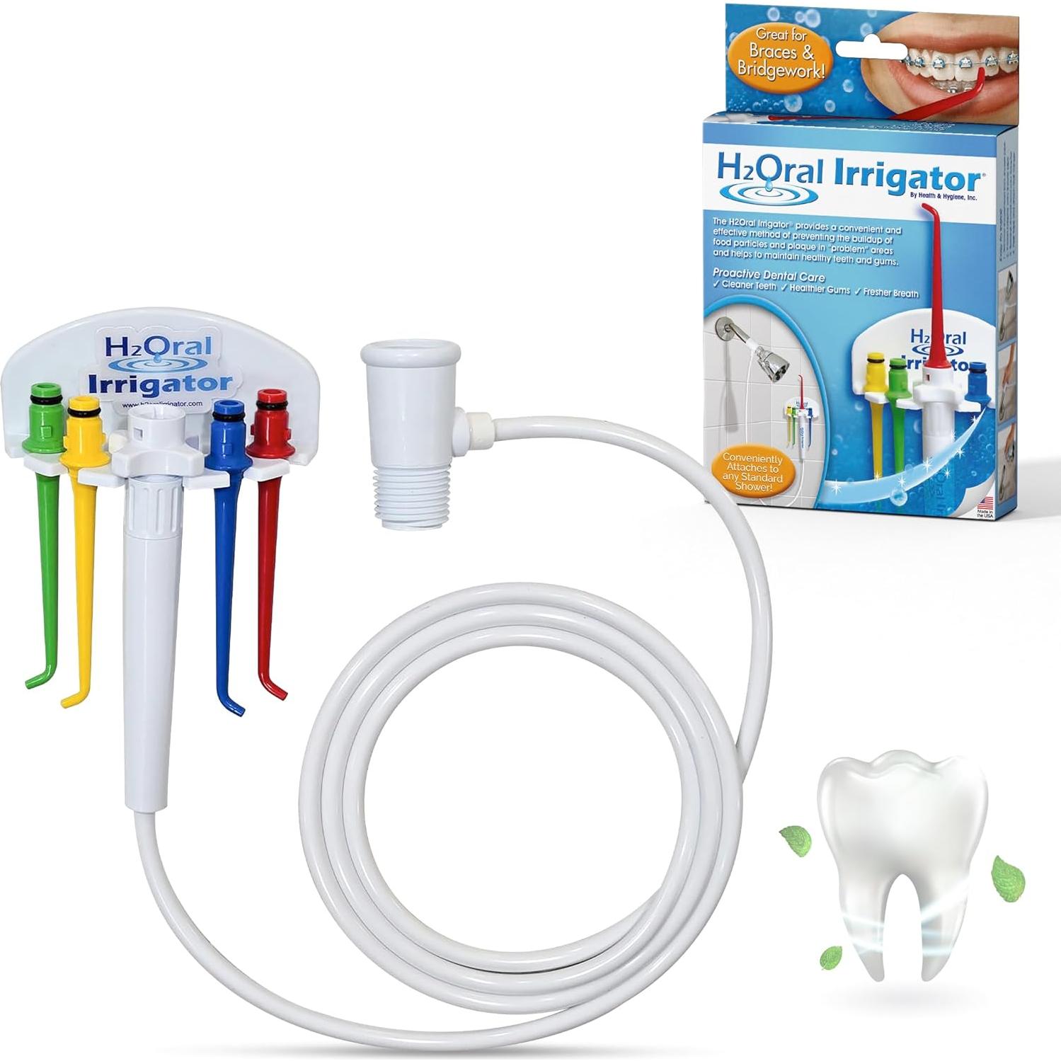 Irrigador Dental H2Oral de Ducha | Cuidado Oral Avanzado