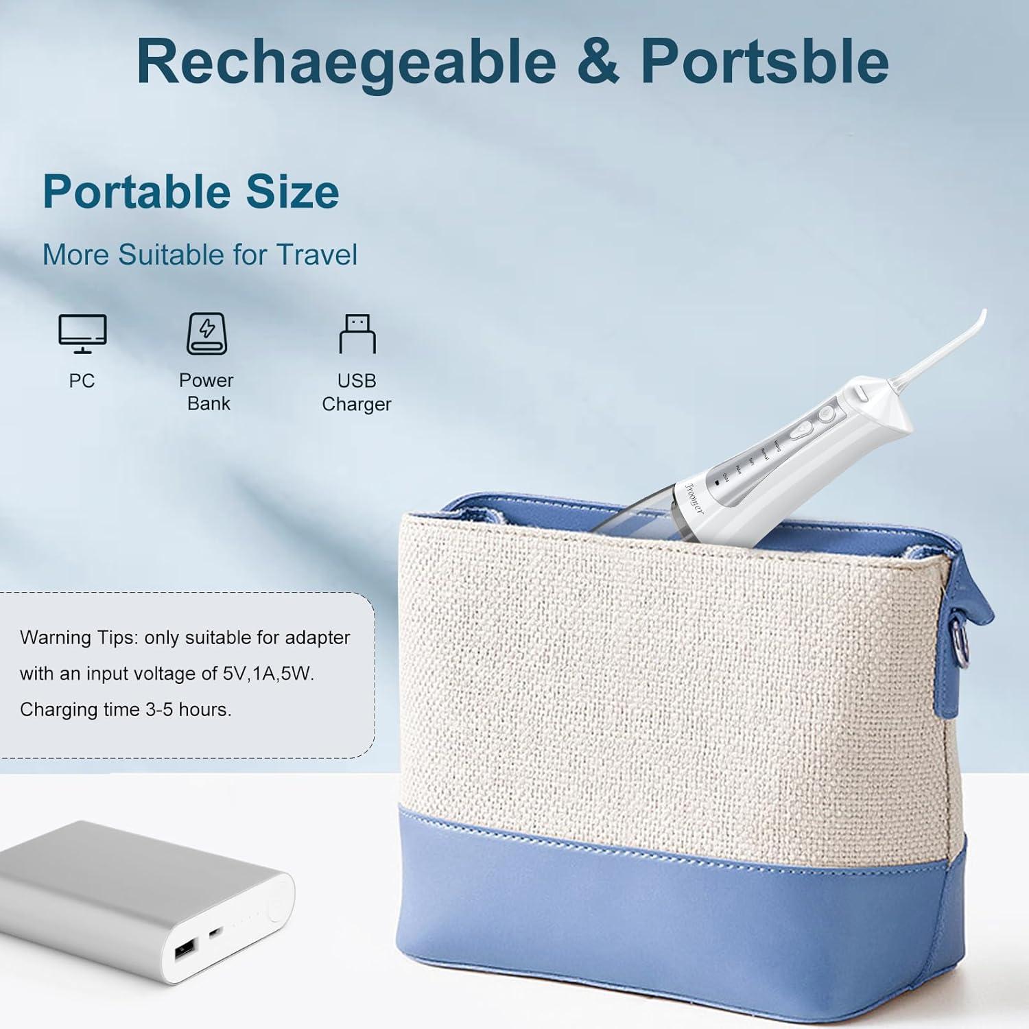 Irrigador Dental Inalámbrico Froomer OMD01 300ml 5 Modos IPX7