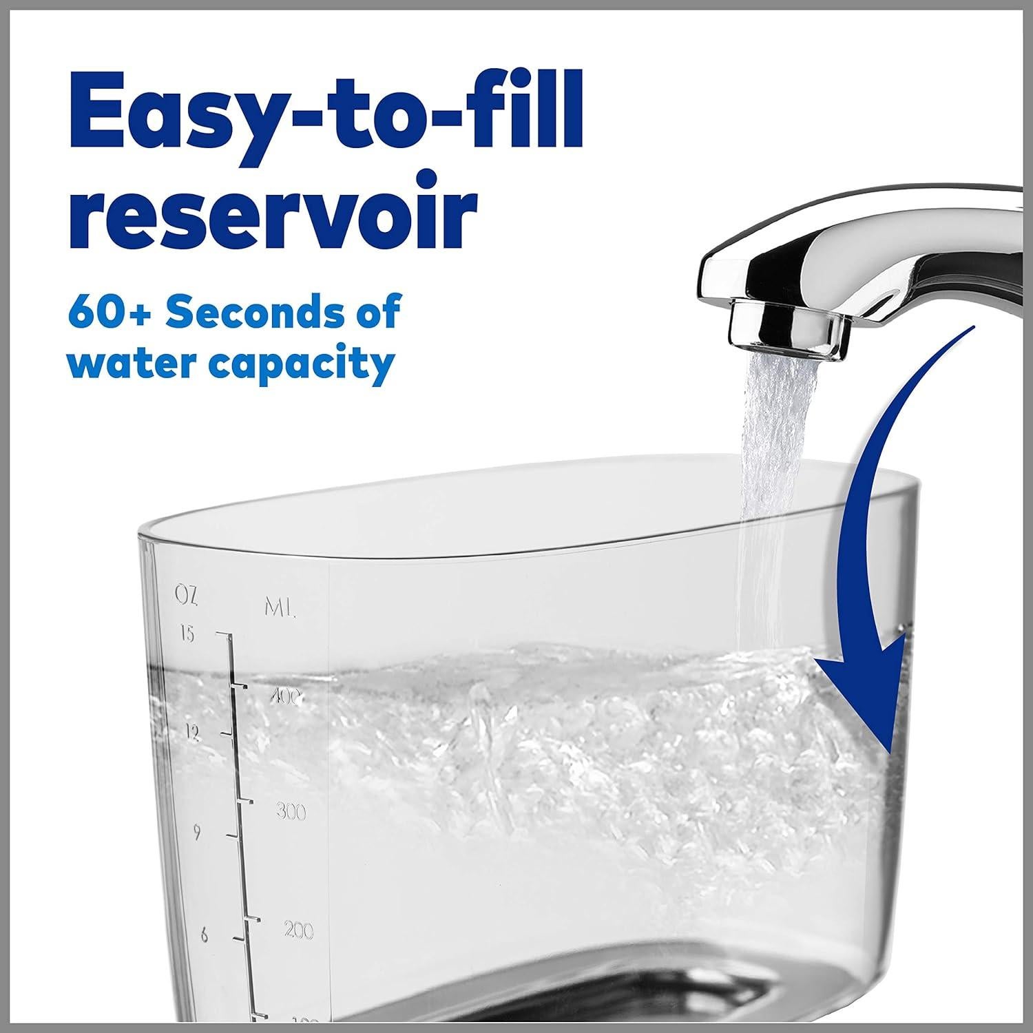 Hilo Dental Eléctrico Waterpik Nano Plus WP-320, Portátil, 4 Puntas