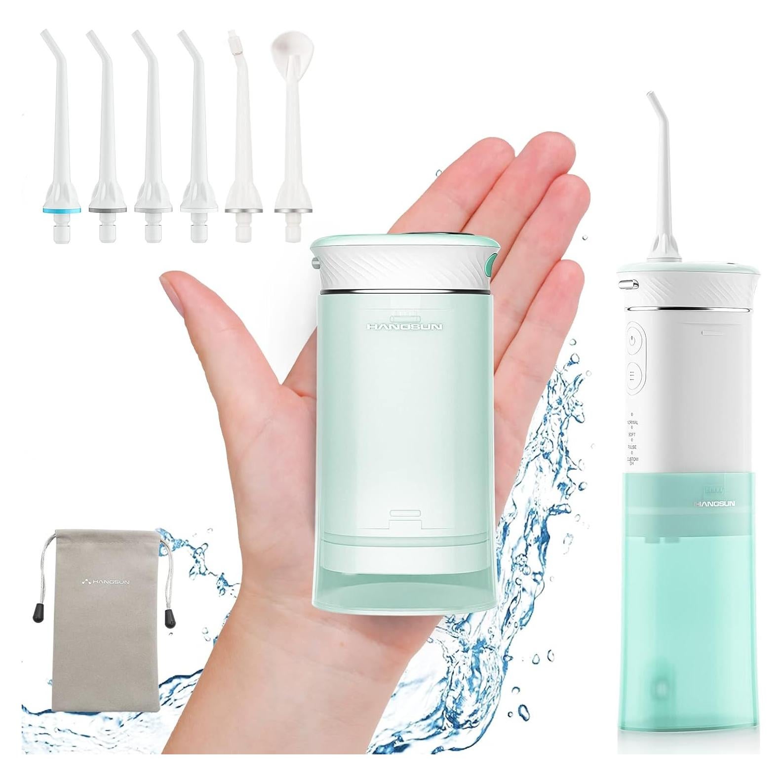 Irrigador Dental Eléctrico HANGSUN HOC600 Portátil IPX7 Verde