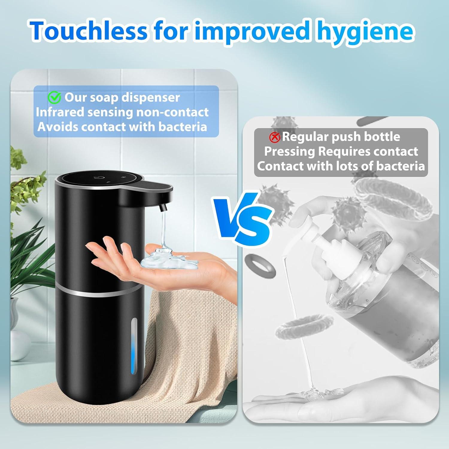 Paquete de 2 Dispensadores Automáticos de Jabón Ruiyi Liaocheng 380ml