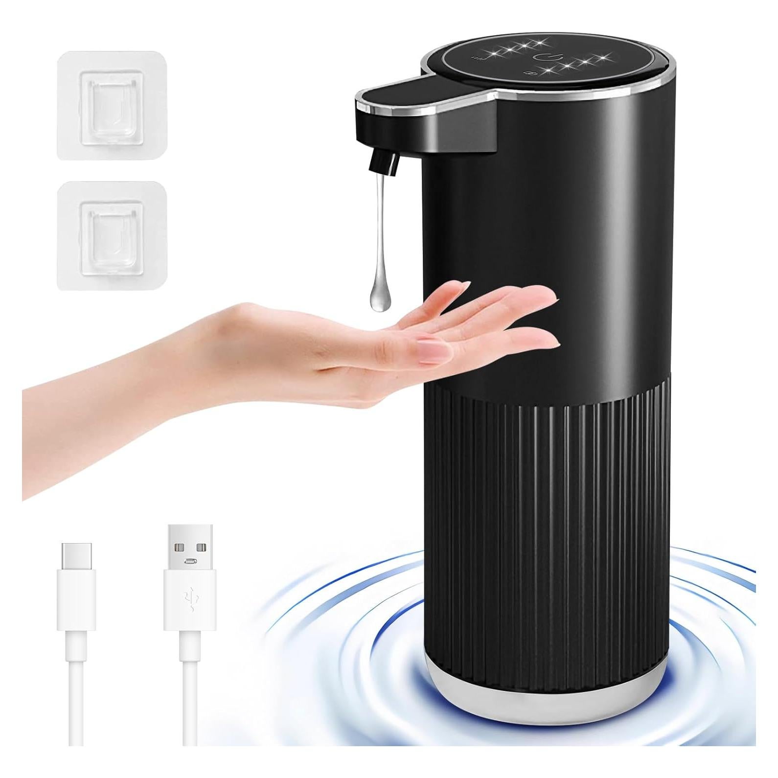 Dispensador Automático de Jabón Foyucool 360ml Recargable Negro