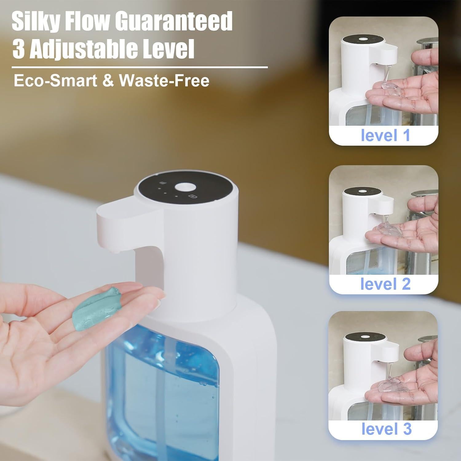 Dispensador Automático de Jabón MineWon Negro 500ml Sin Contacto