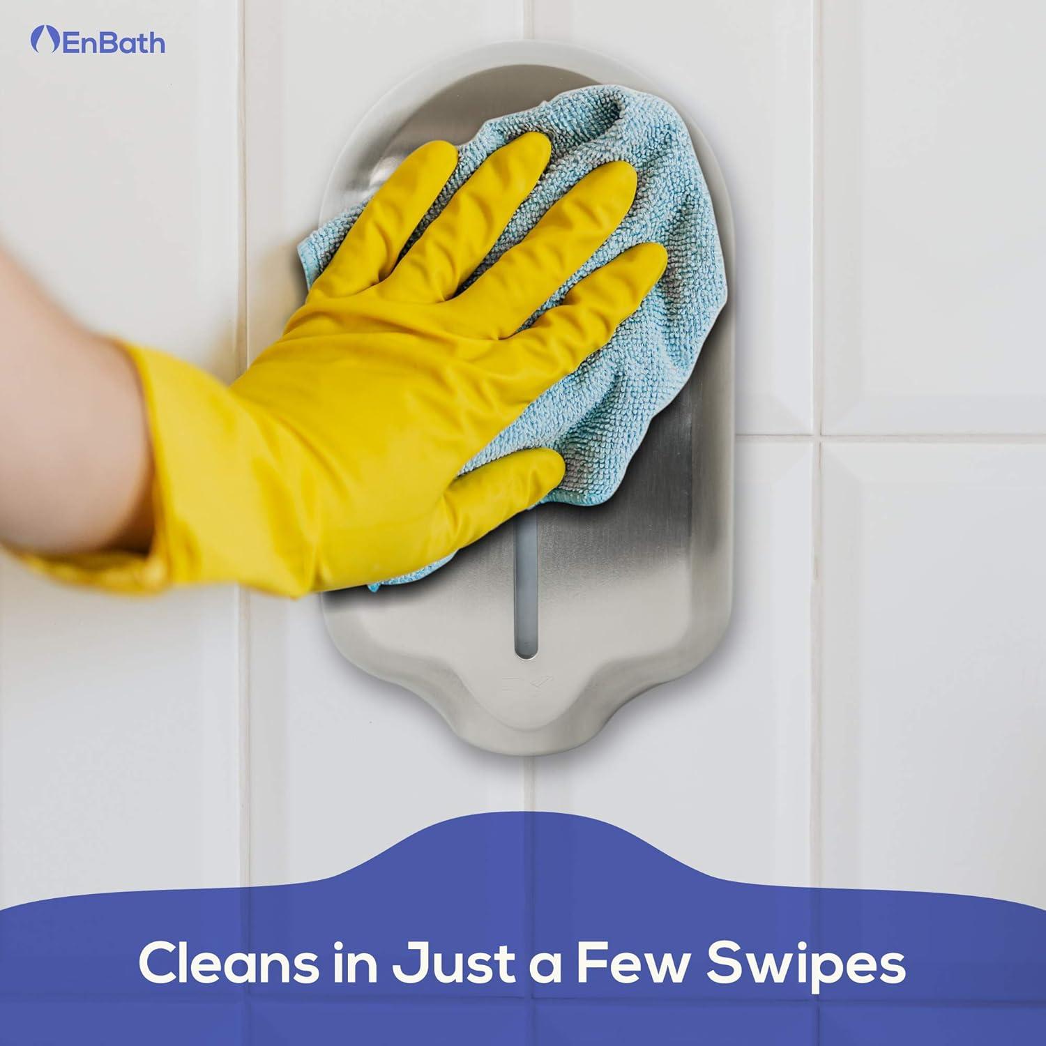 Dispensador Automático de Jabón EnBath 1200ml Acero Inoxidable