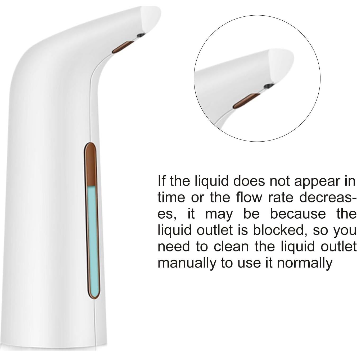 Dispensador de Jabón Automático TUMAN Pro 400ml Blanco IPX6