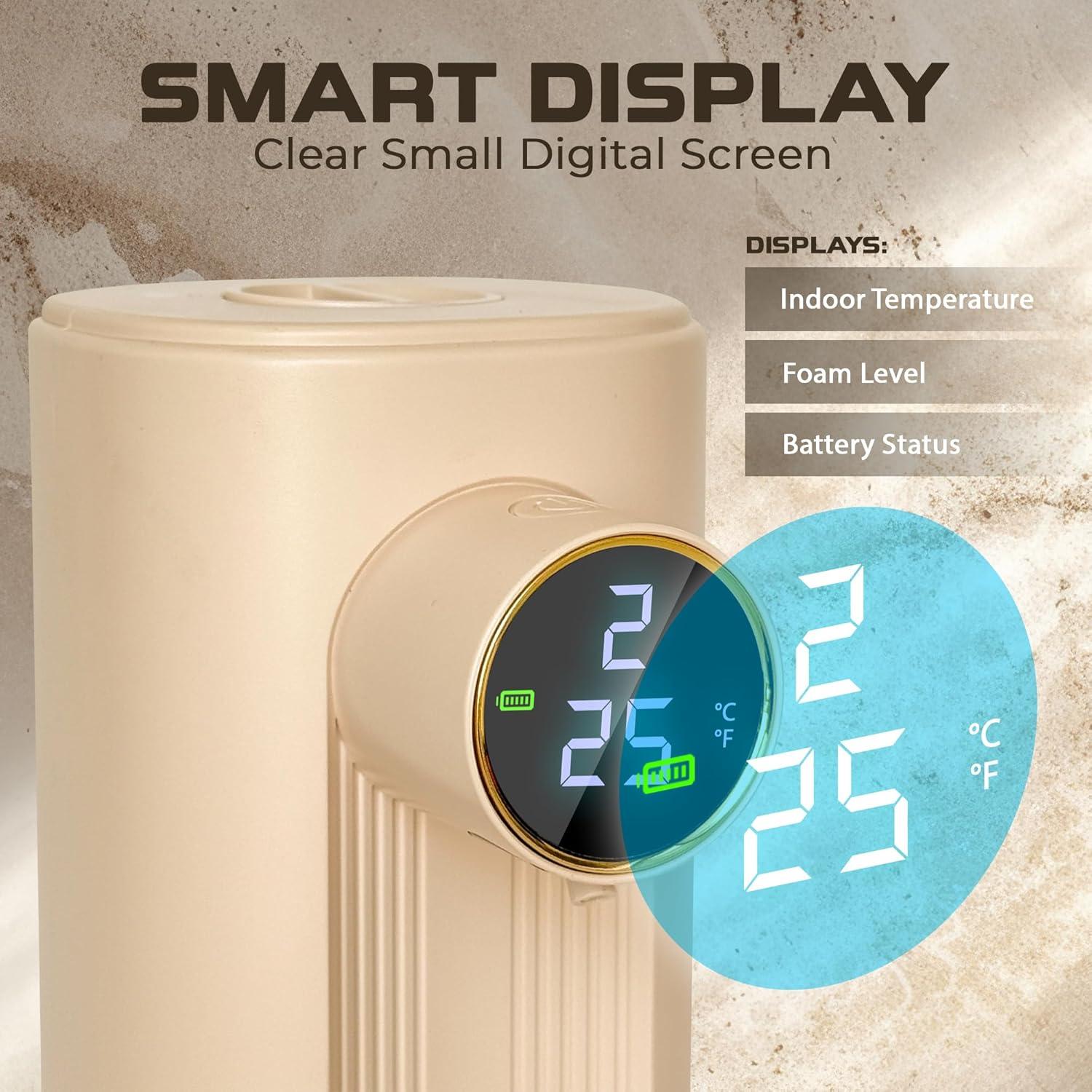 Dispensador Automático de Jabón Espumoso S&S Beige USB-C