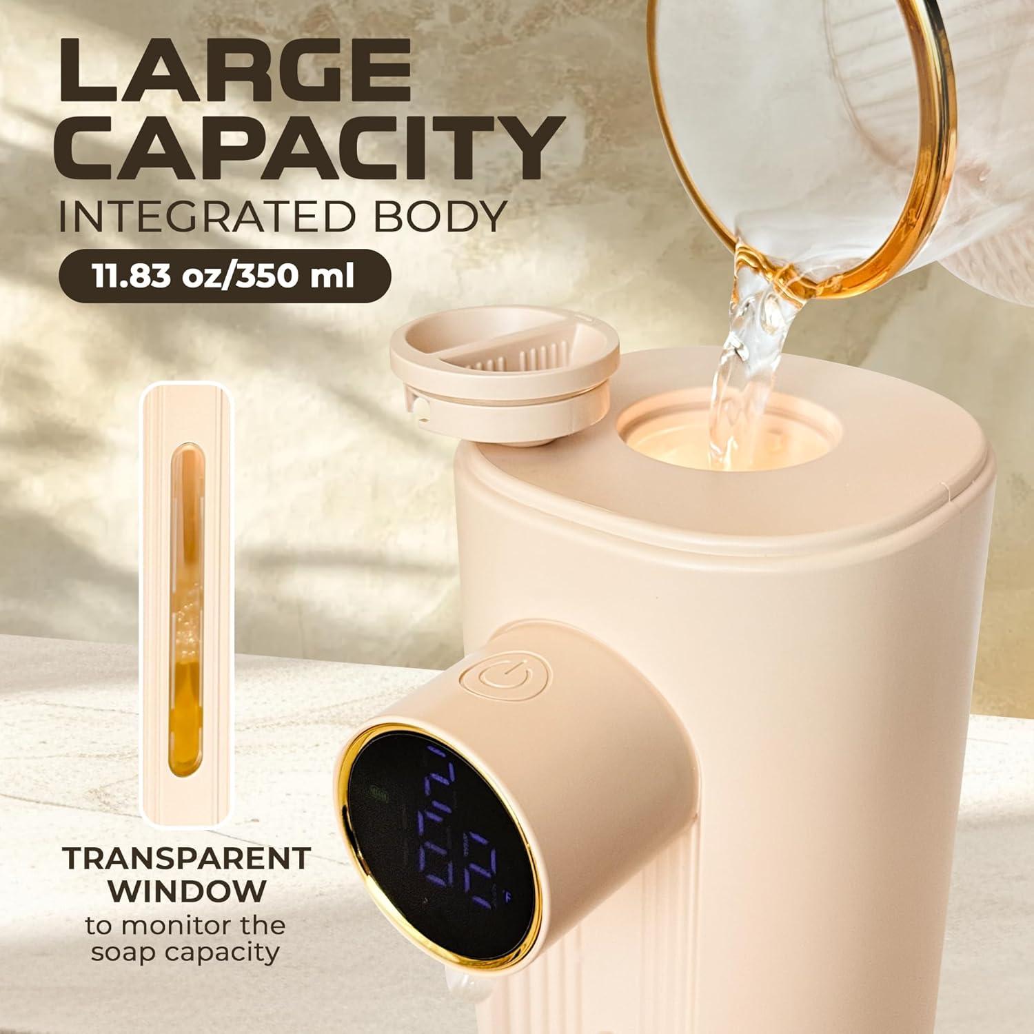 Dispensador Automático de Jabón Espumoso S&S Beige USB-C